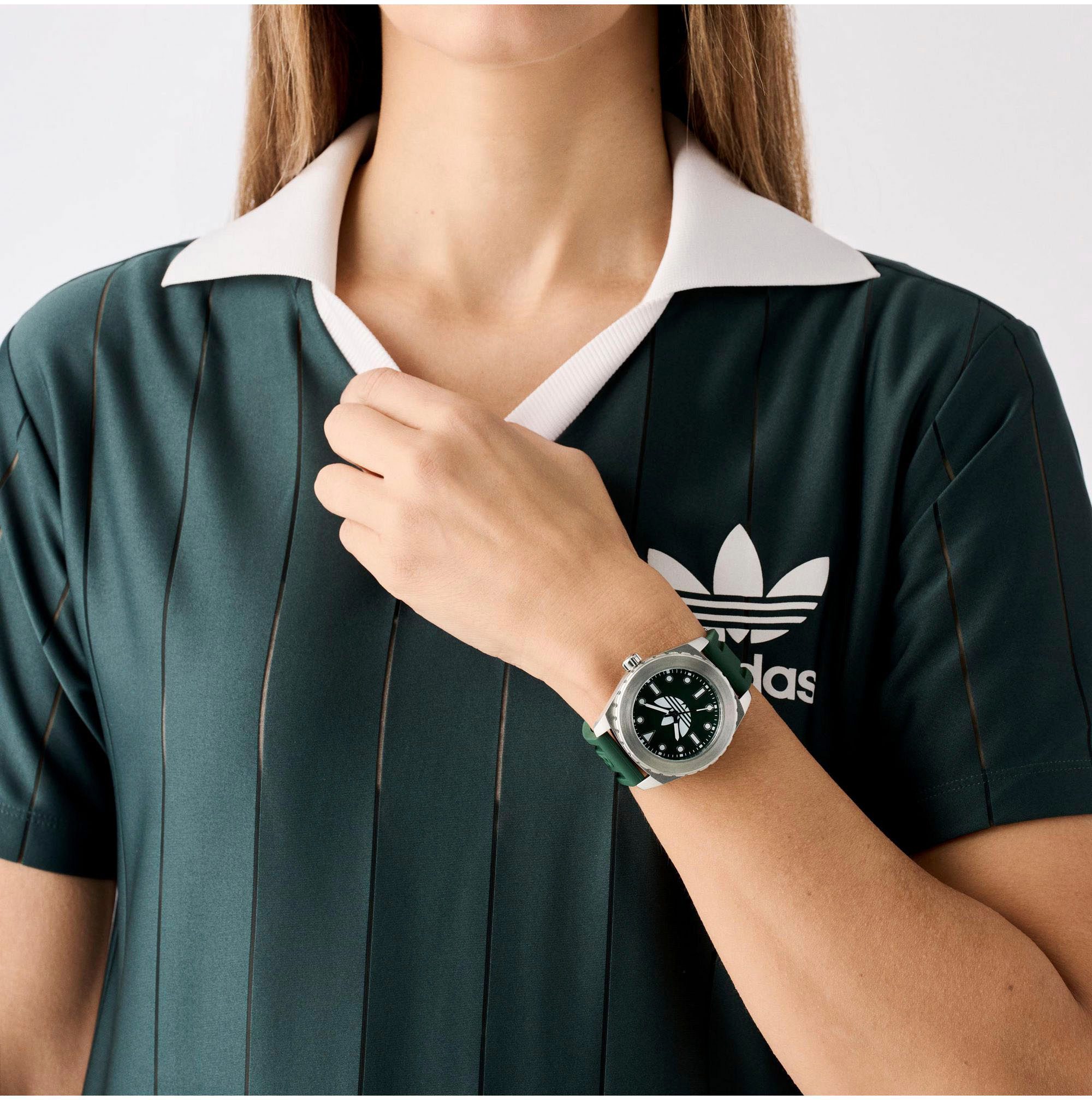 adidas Originals Kwartshorloge DISCOVERER ONE Polshorloge, heren, dames, siliconen band, waterafstotend tot 5 bar