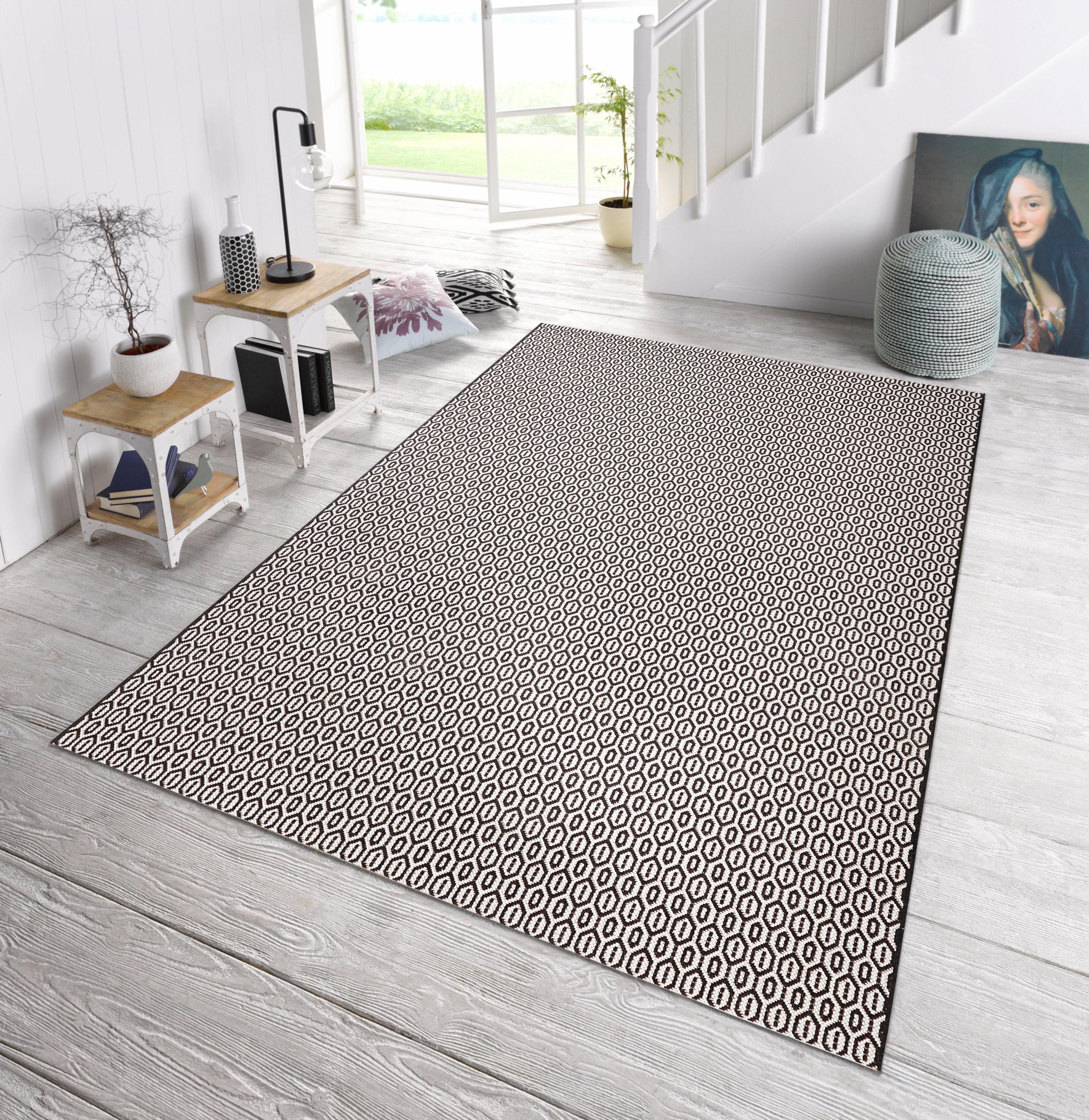 NORTHRUGS Vloerkleed Coin Binnen- en buitengebruik, weerbestendig, balkon, sisal-look, woonkamer, loper
