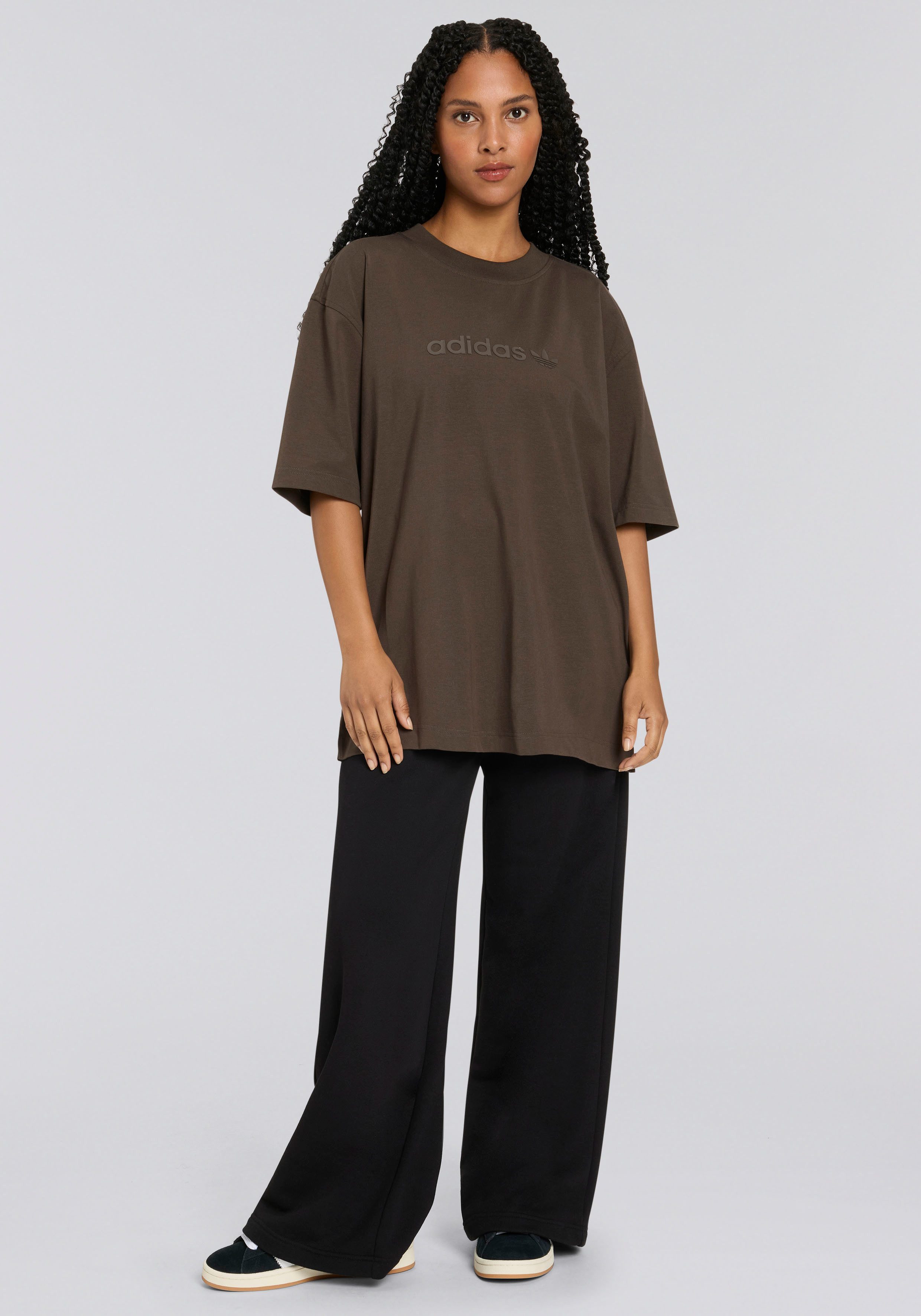 adidas Originals T-shirt ESS LIN TEE OS Oversize-pasvorm, casual stijl