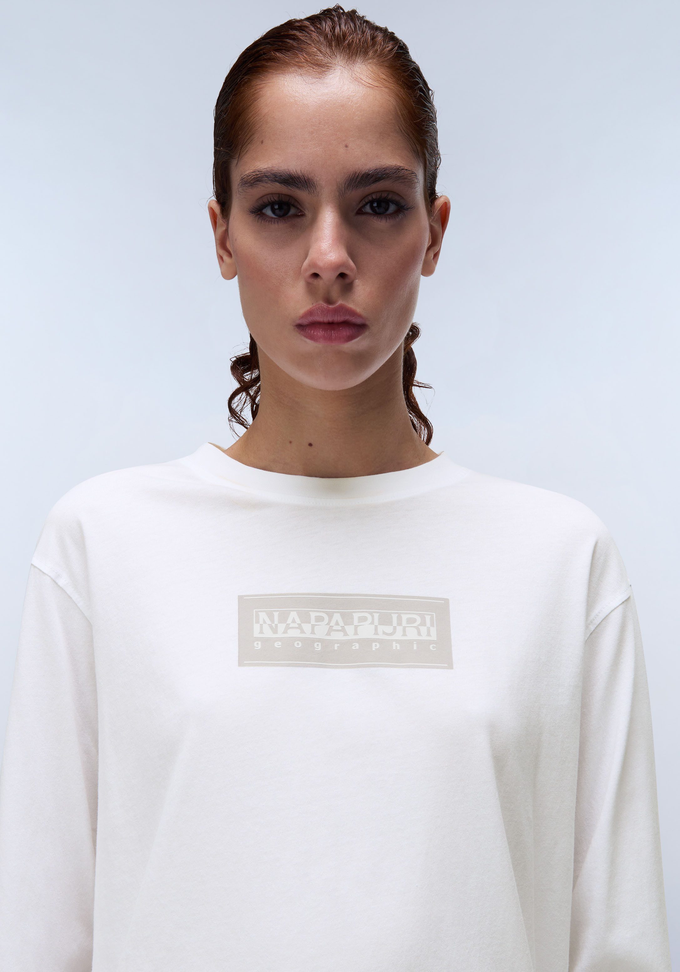 Napapijri Shirt met lange mouwen Suze met grote logoprint
