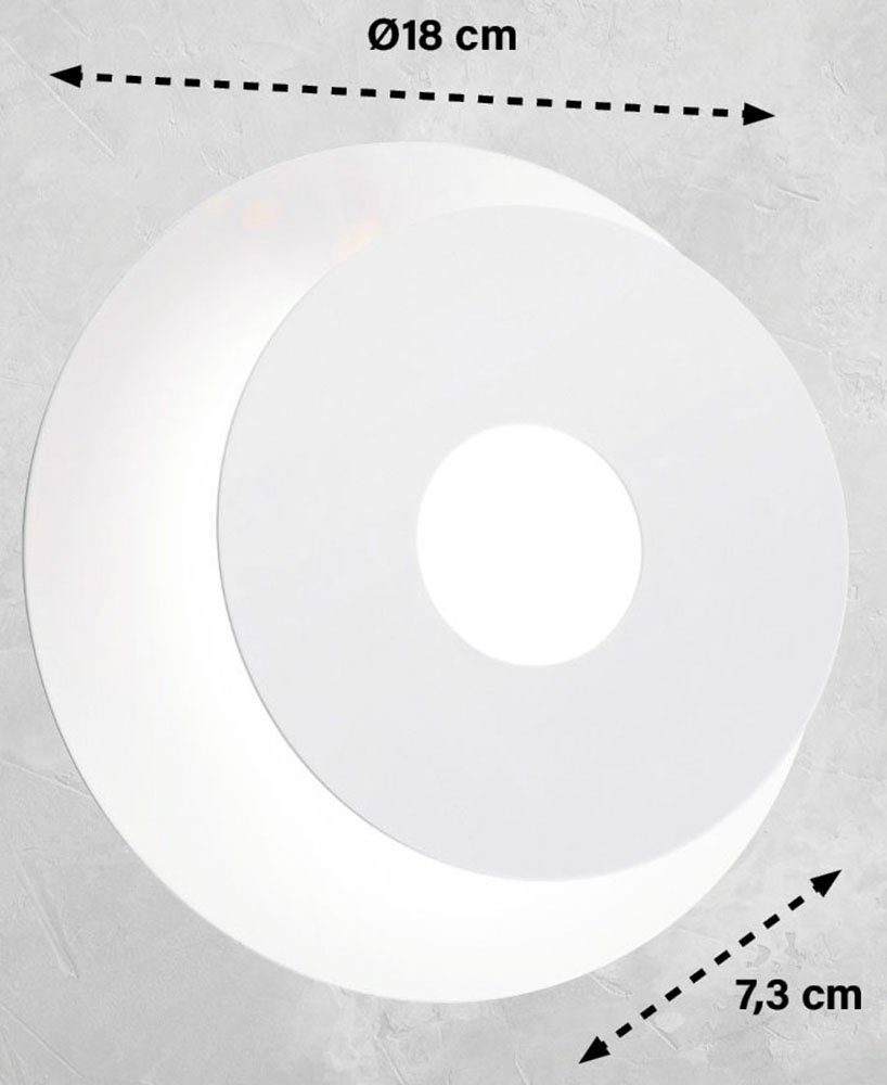 Honsel Leuchten Wandlamp Hennes duurzame led (1 stuk)