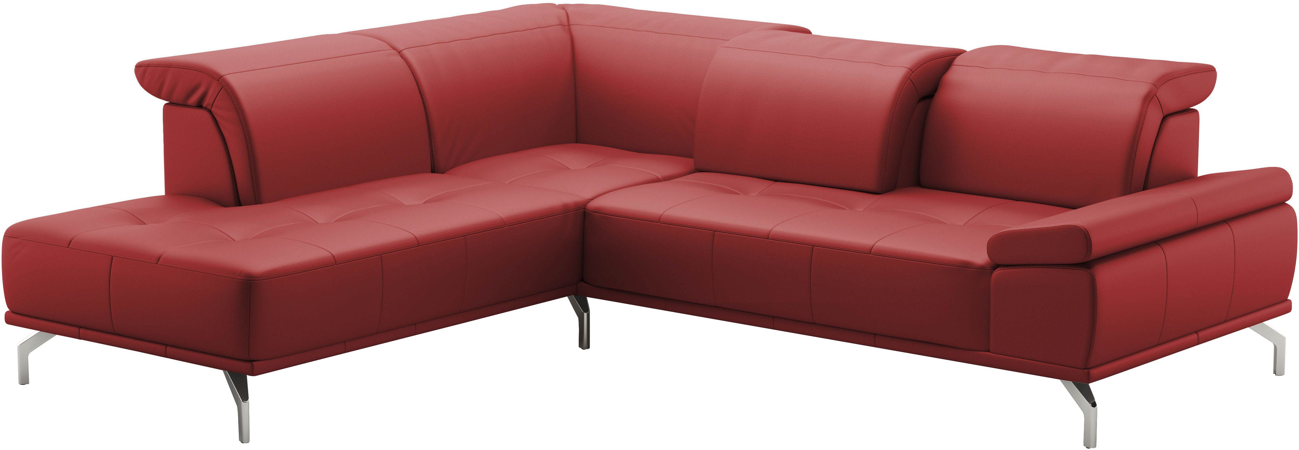 Places of Style Hoekbank Caluna Incl. zitdiepteverstelling, optioneel met hoofd- en armleuningverstelling