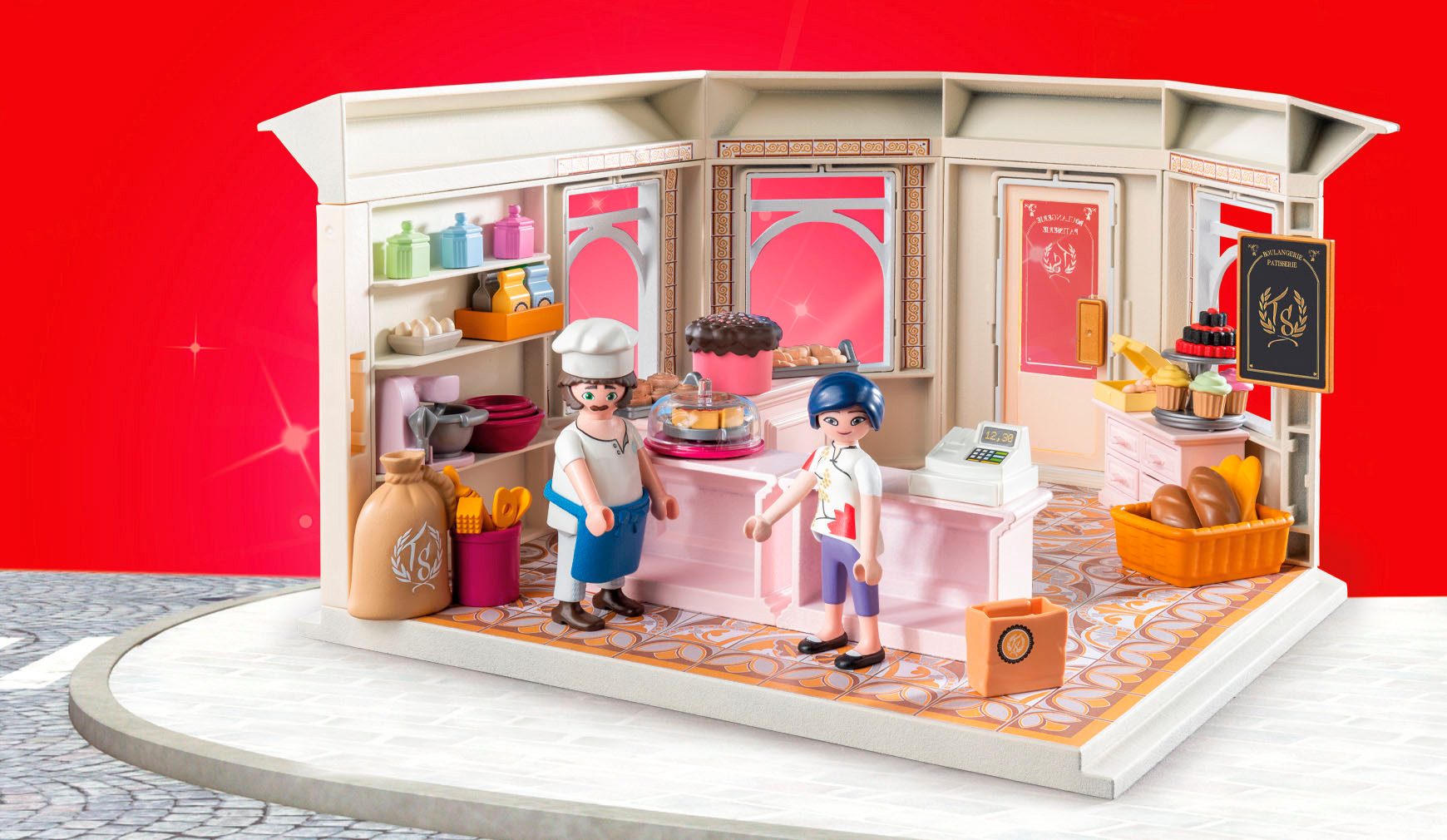 Playmobil® Constructie-speelset Miraculous: Franse Bakkerij (71863) (93-delig)