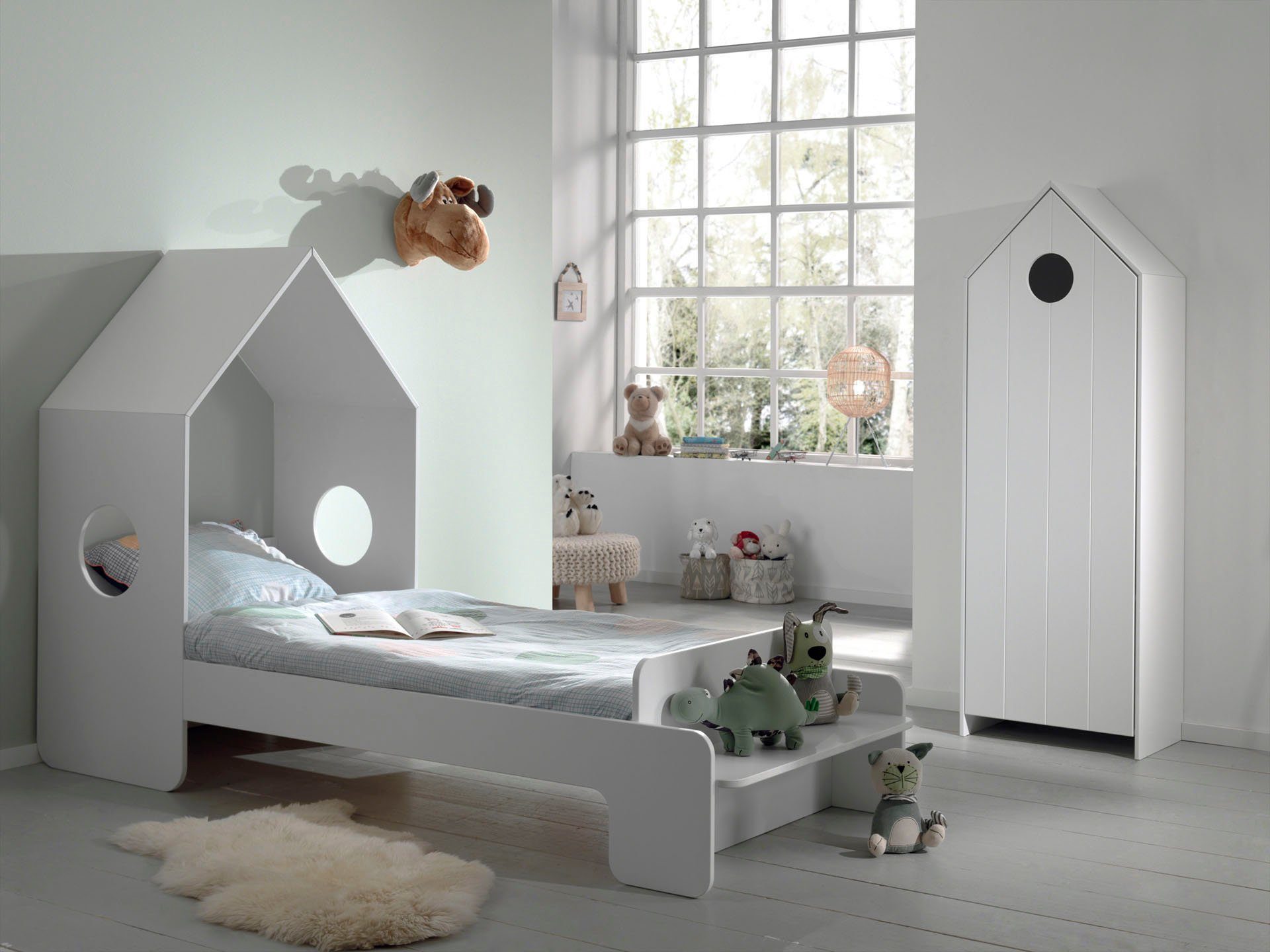 Vipack Tienerkamerset Casami Bed in 2 breedten (set, 2-delig) complete kinderkamers wit