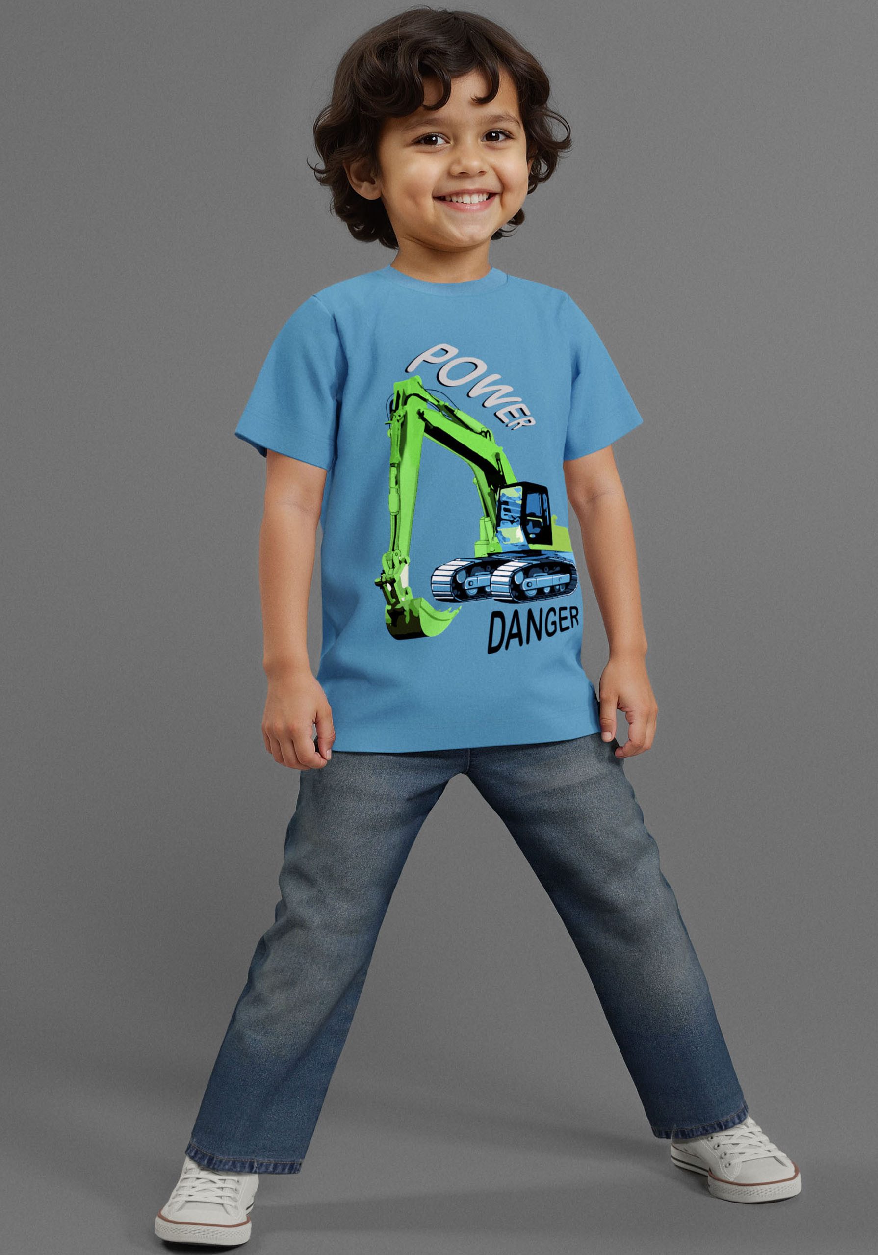KIDSWORLD T-shirt Graafmachine casual kraan-print