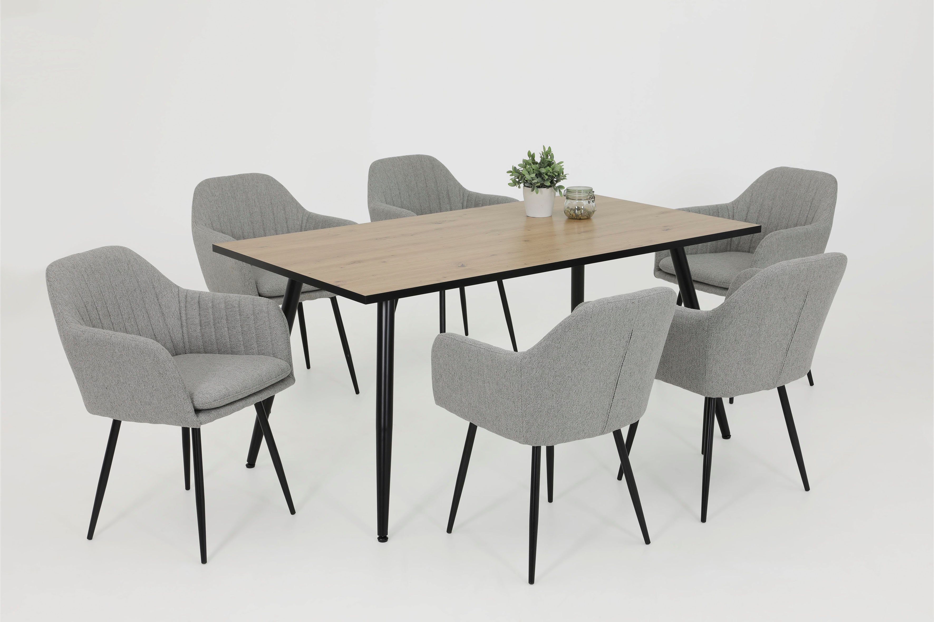 HELA Eettafel Breedte 160 cm eettafels beige
