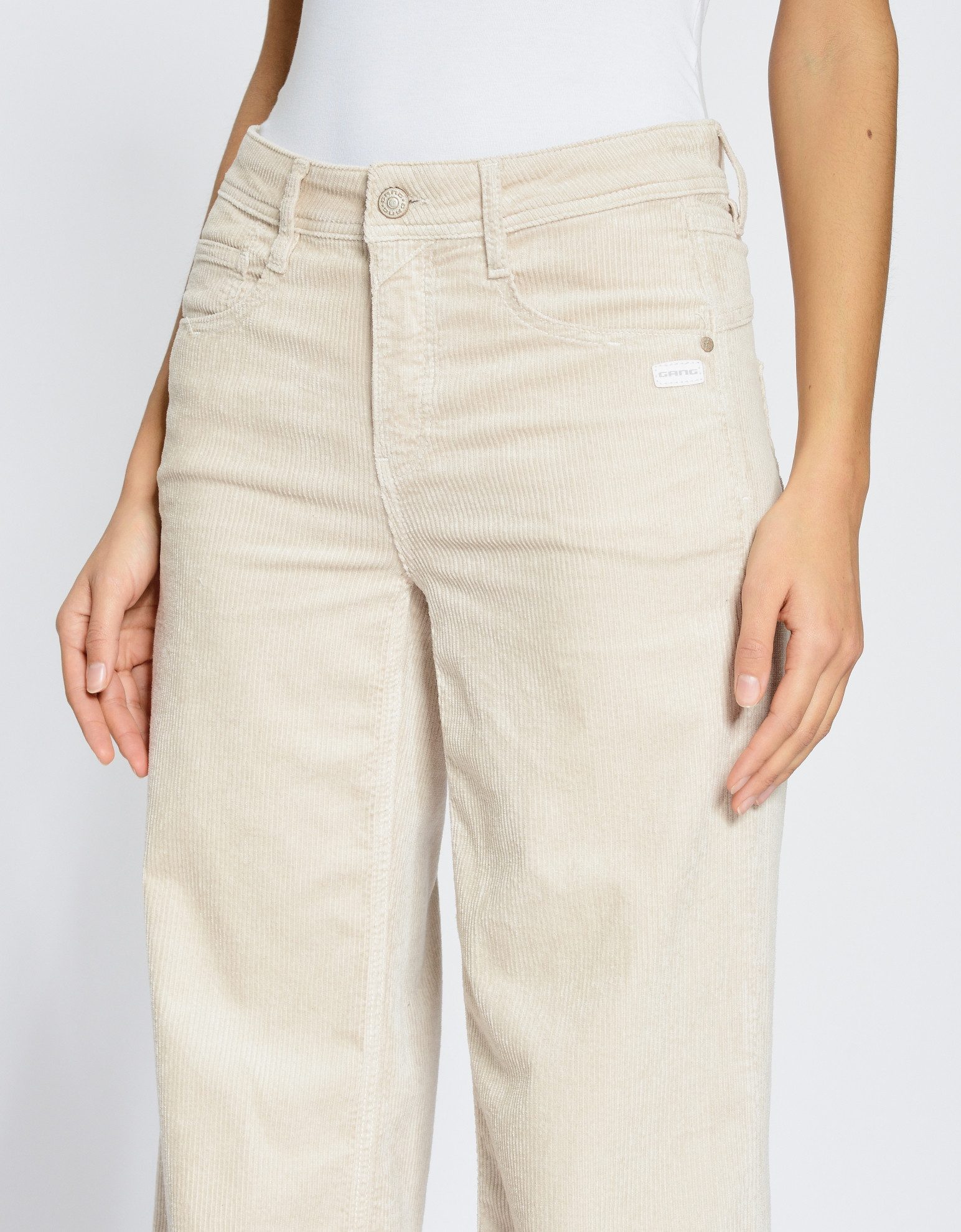 GANG Cordbroek 94AMELIE WIDE in casual wide fit