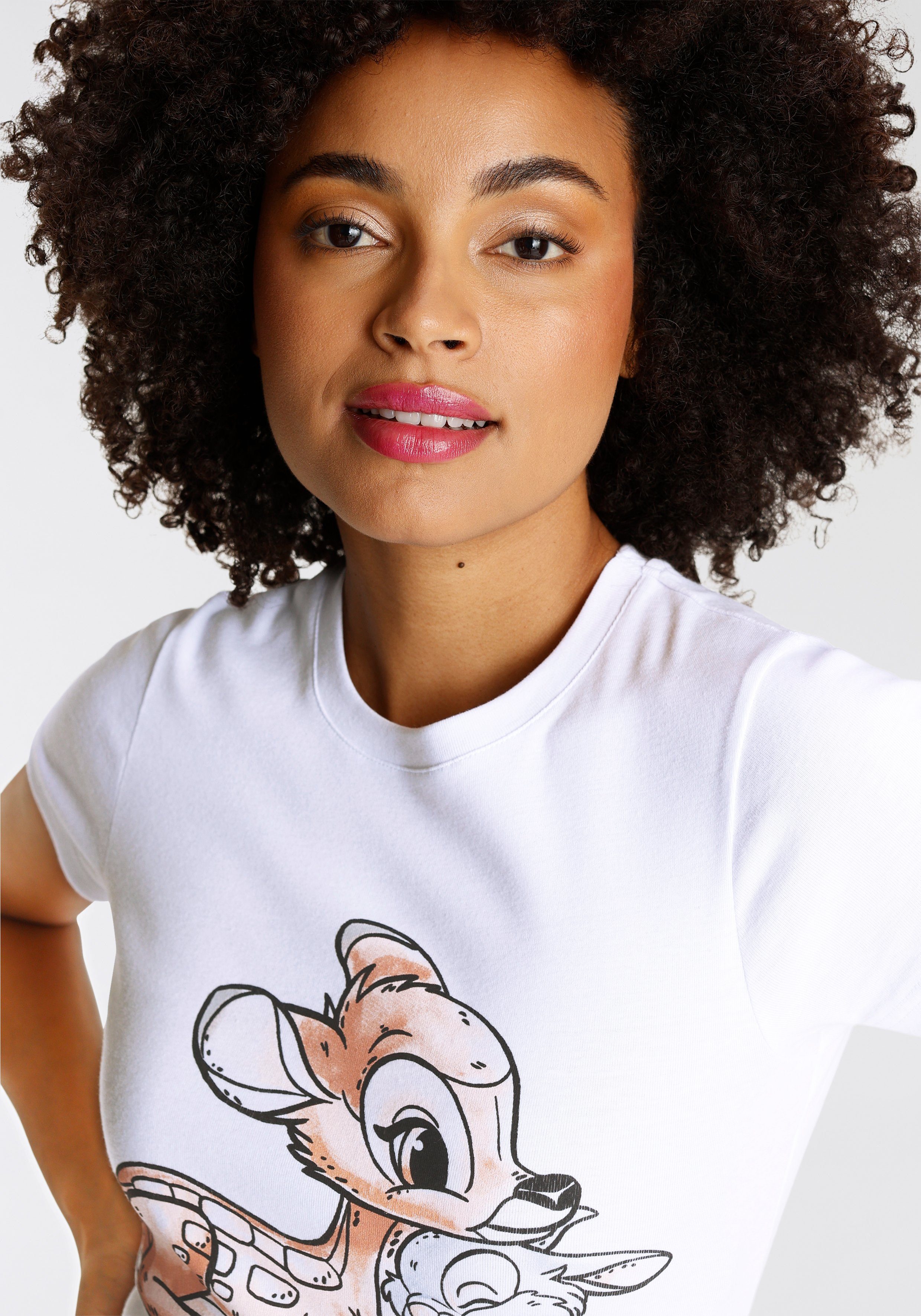 KangaROOS T-shirt Korte mouwen, zeer figuurvolgende pasvorm, van katoen