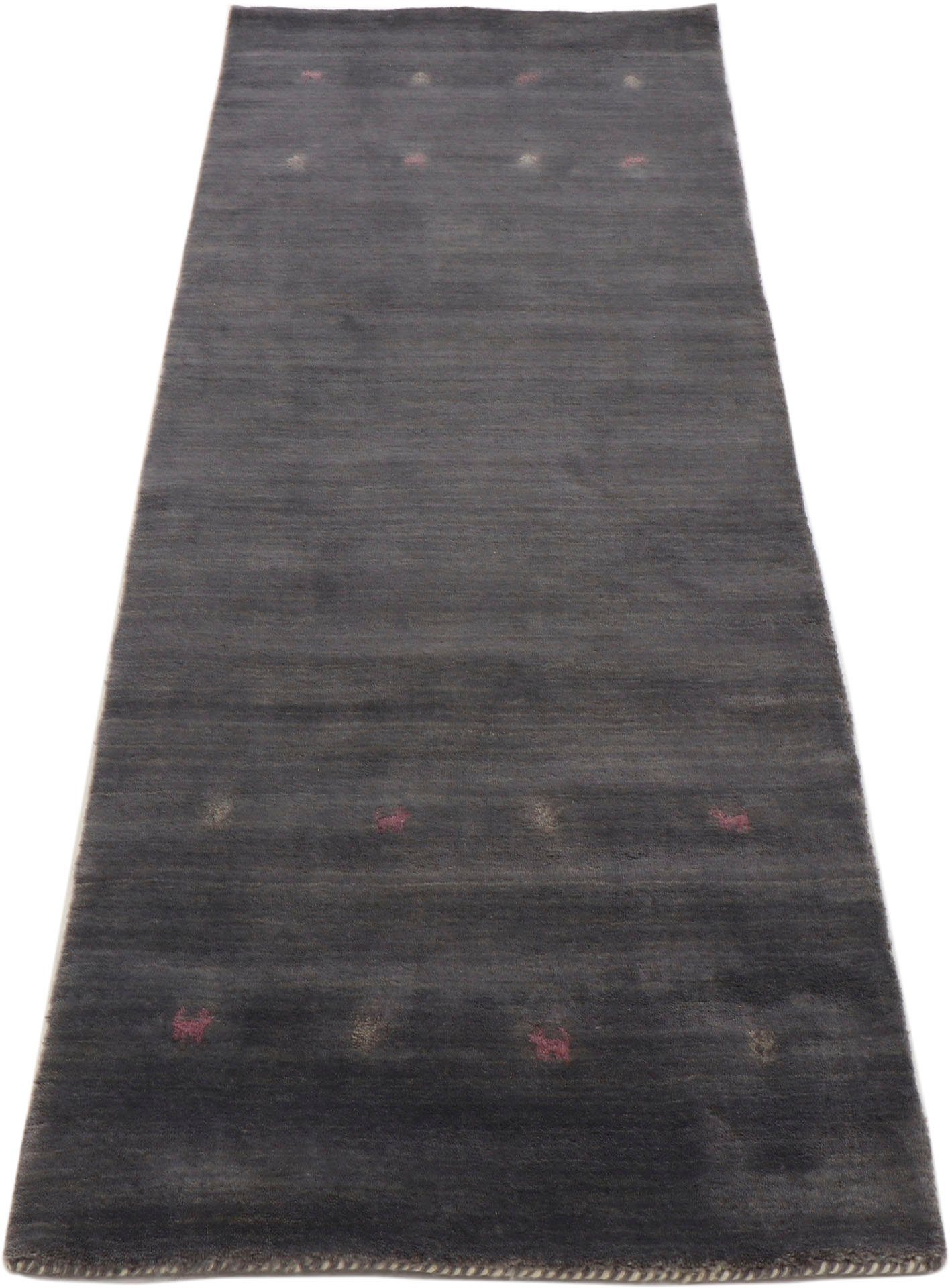 carpetfine Wollen kleed Gabbeh Uni, ook verkrijgbaar als loper en rond pure wol, handgeweven, gabbeh loom dierenmotief, grote kleurkeuze