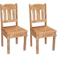 sit stoel gemaakt van gerecycled afvalhout (set, 2 stuks) beige