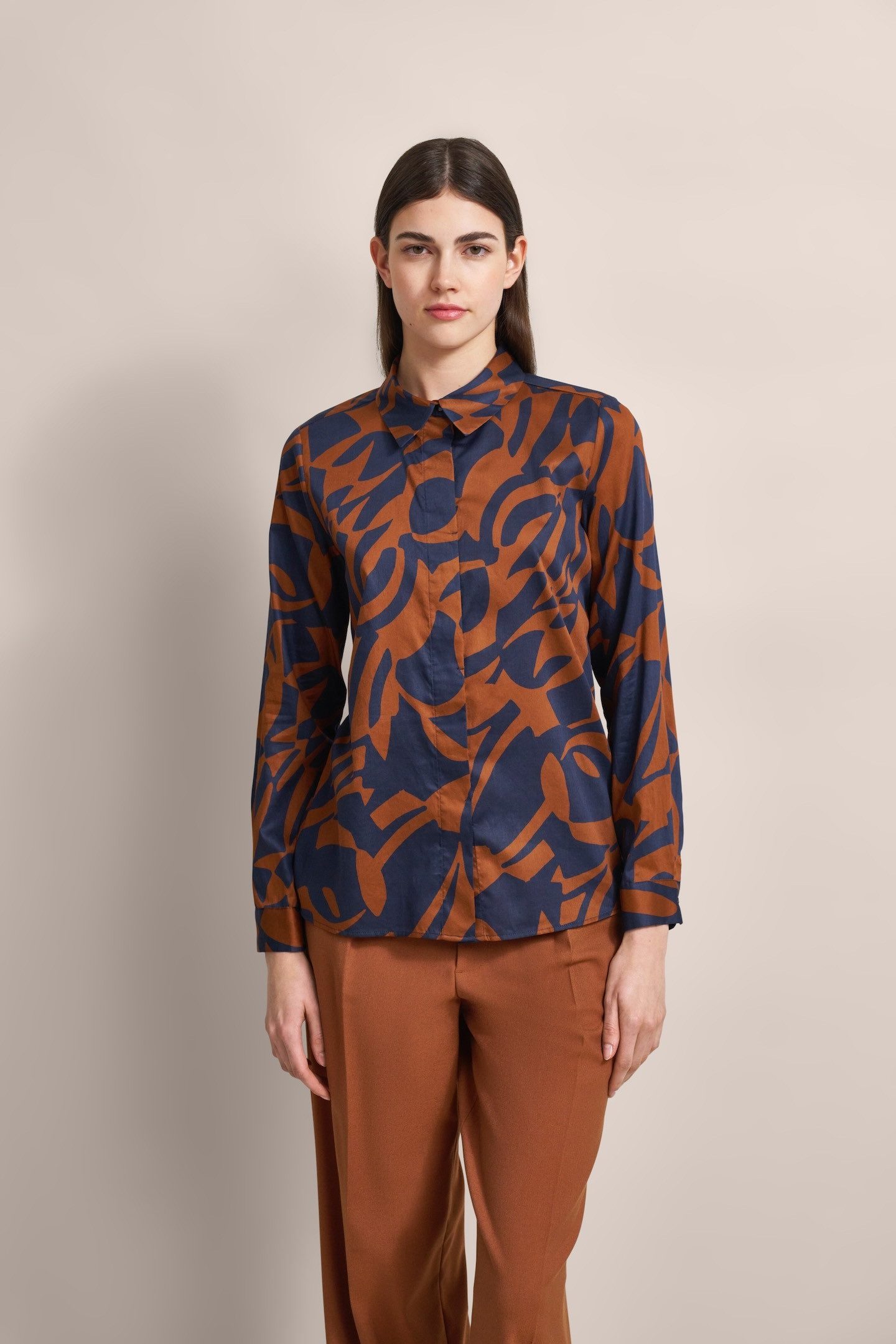 Bugatti Blouse met lange mouwen met grafische print