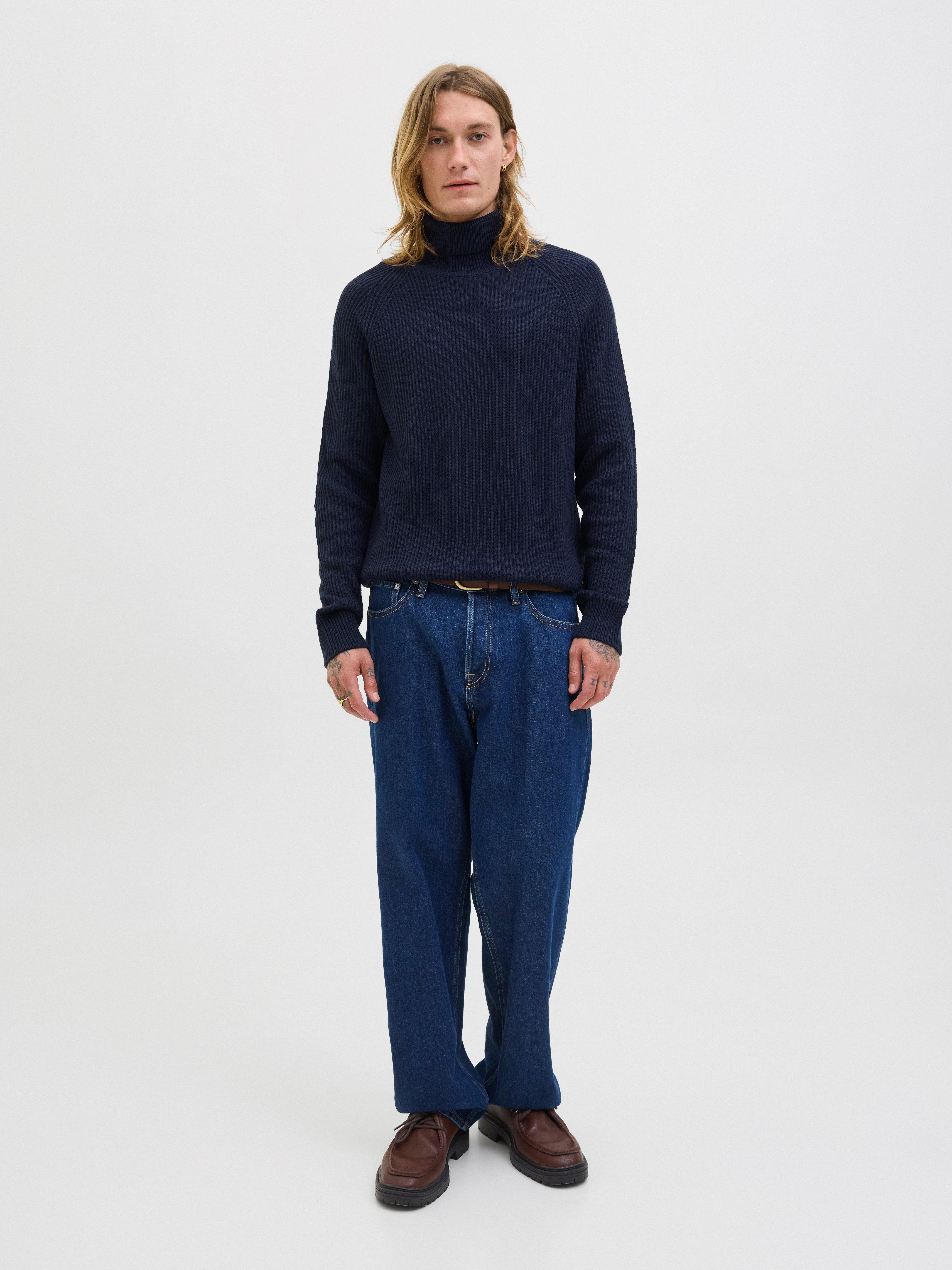 Jack & Jones Coltrui JJPANNEL KNIT ROLL NECK AW25