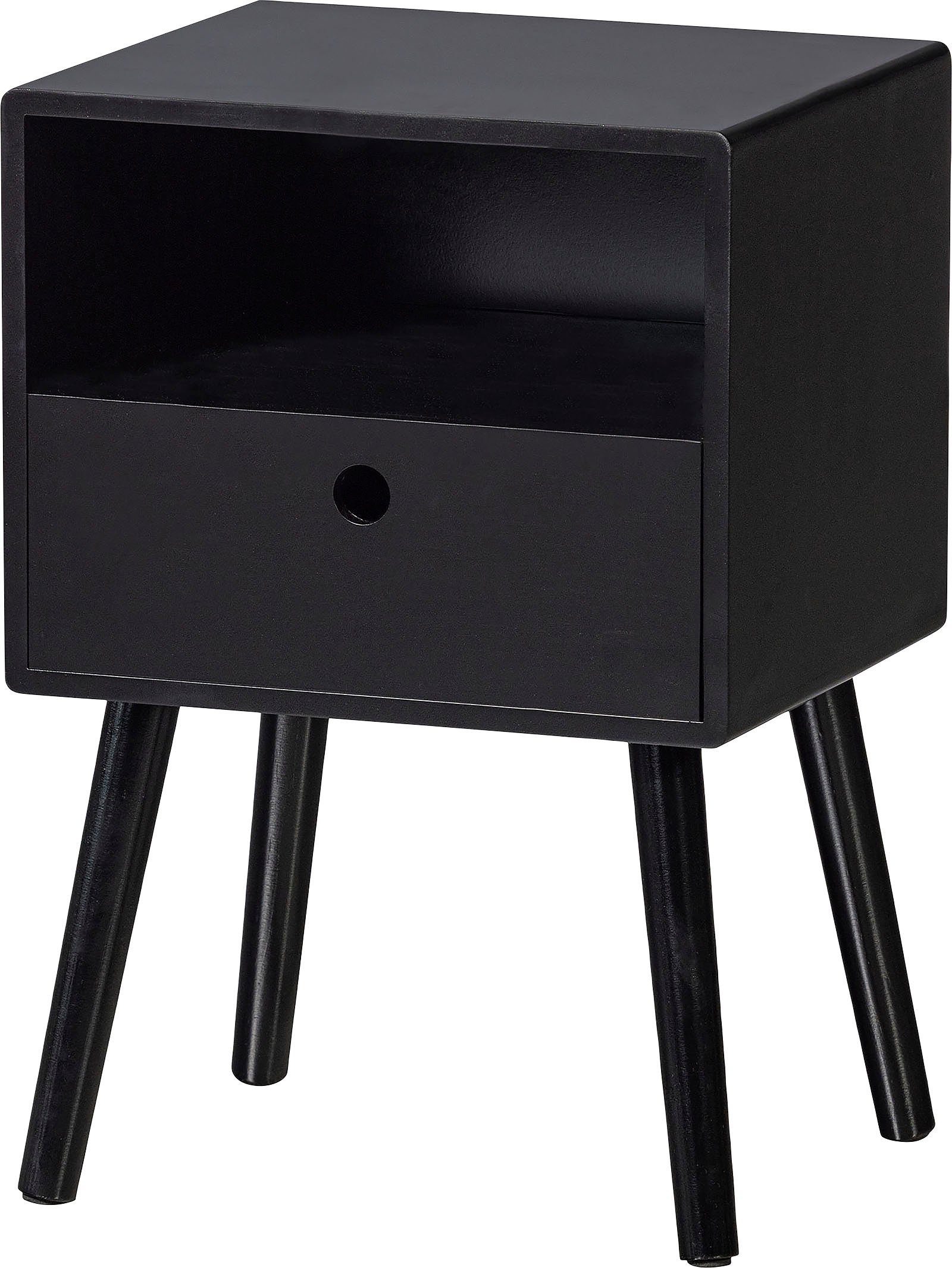 WOOOD Nachtkastje Vienna inclusief eenvoudige wandbevestiging, h 53 cm x b 36 cm