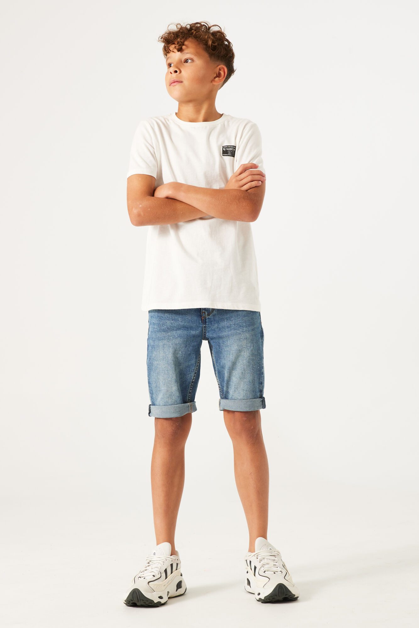 Garcia Jeansshort TAVIO met used-effecten