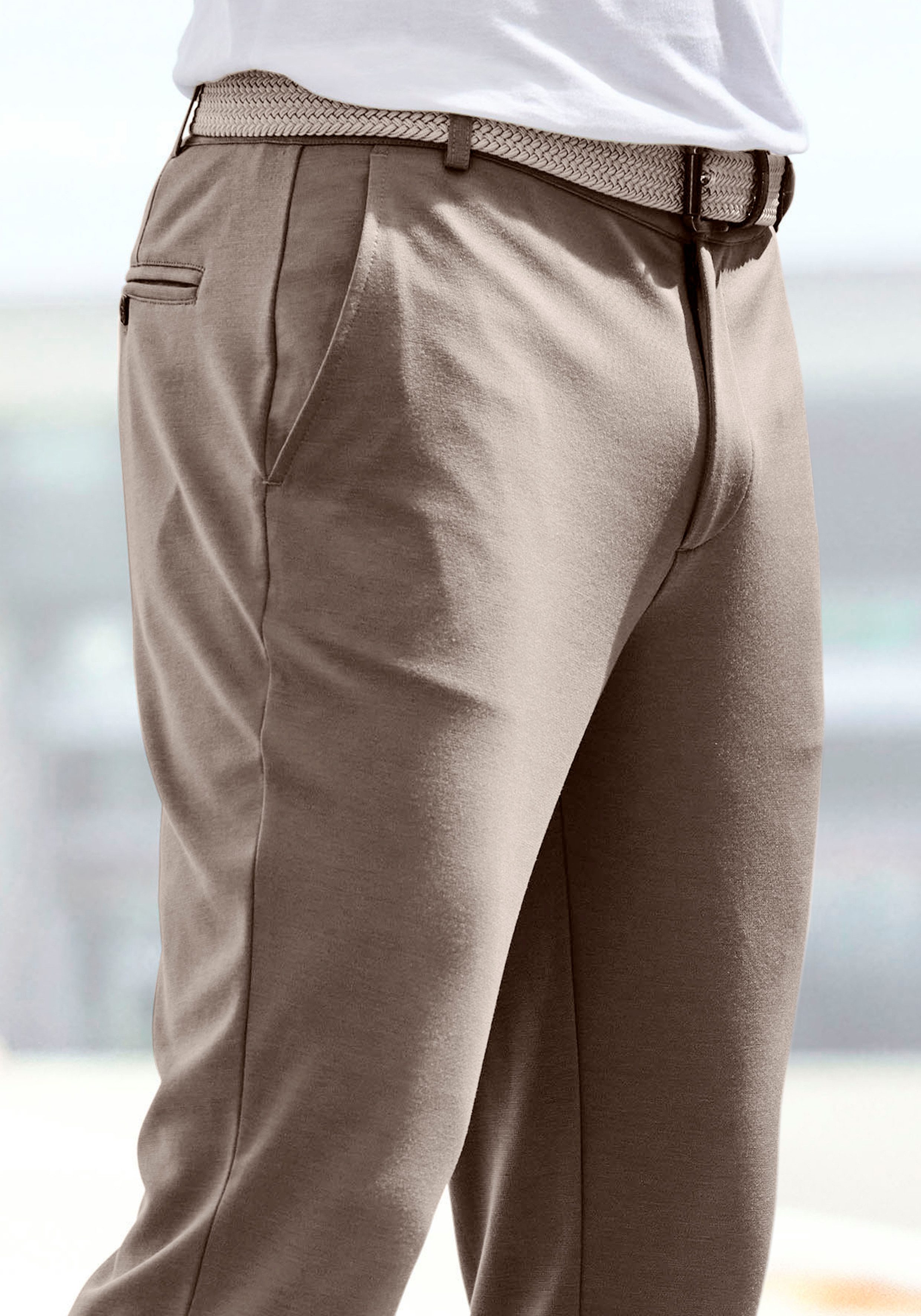 John Devin Stretchbroek Regular fit comfortabele broek van elastisch materiaal