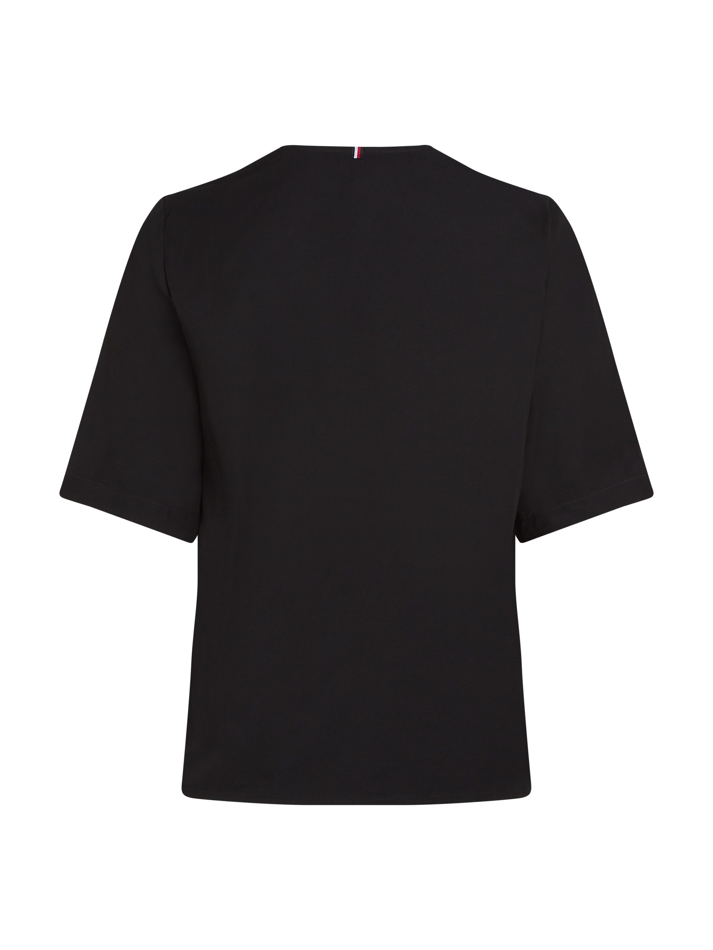 Tommy Hilfiger Klassieke blouse VISCOSE REGULAR V-NECK SS BLOUSE