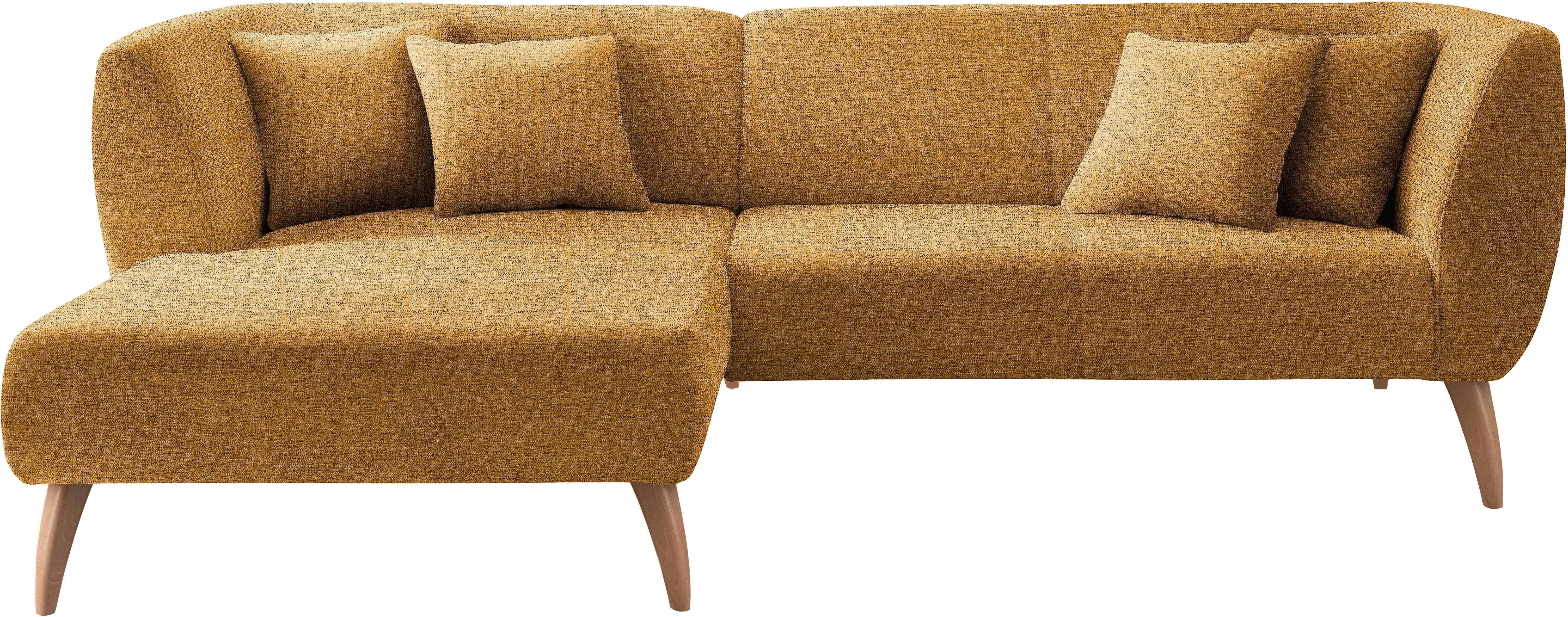 INOSIGN Hoekbank Colori gestoffeerde meubelen met tijdloos elegante rugleuning. L-vorm