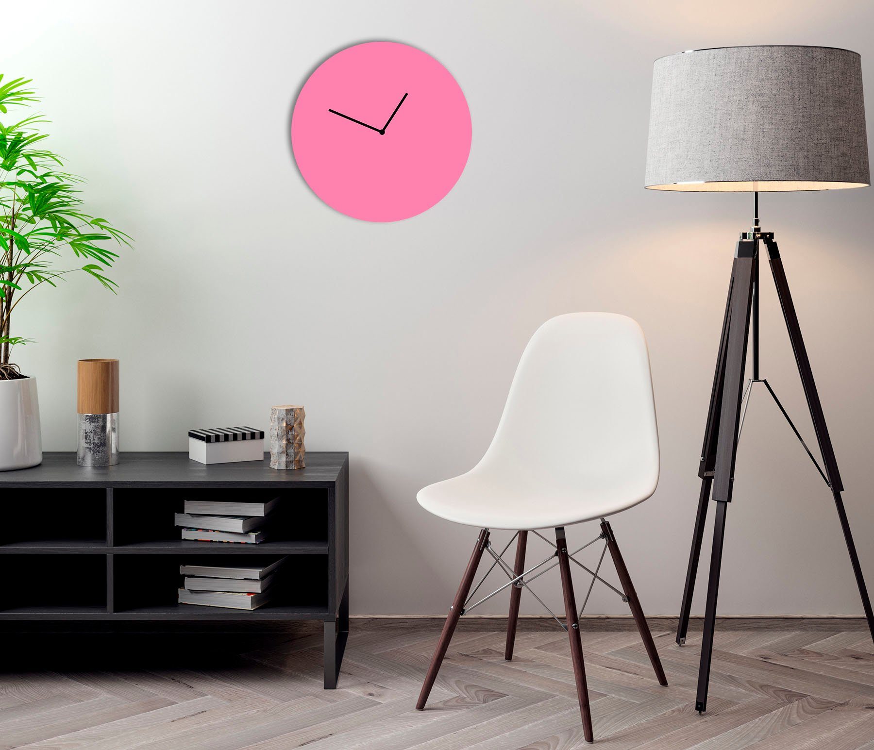 LeGer Home by Lena Gercke Wandklok Sanja Acrylglas, rond, geruisloos, minimalistisch (1-delig)