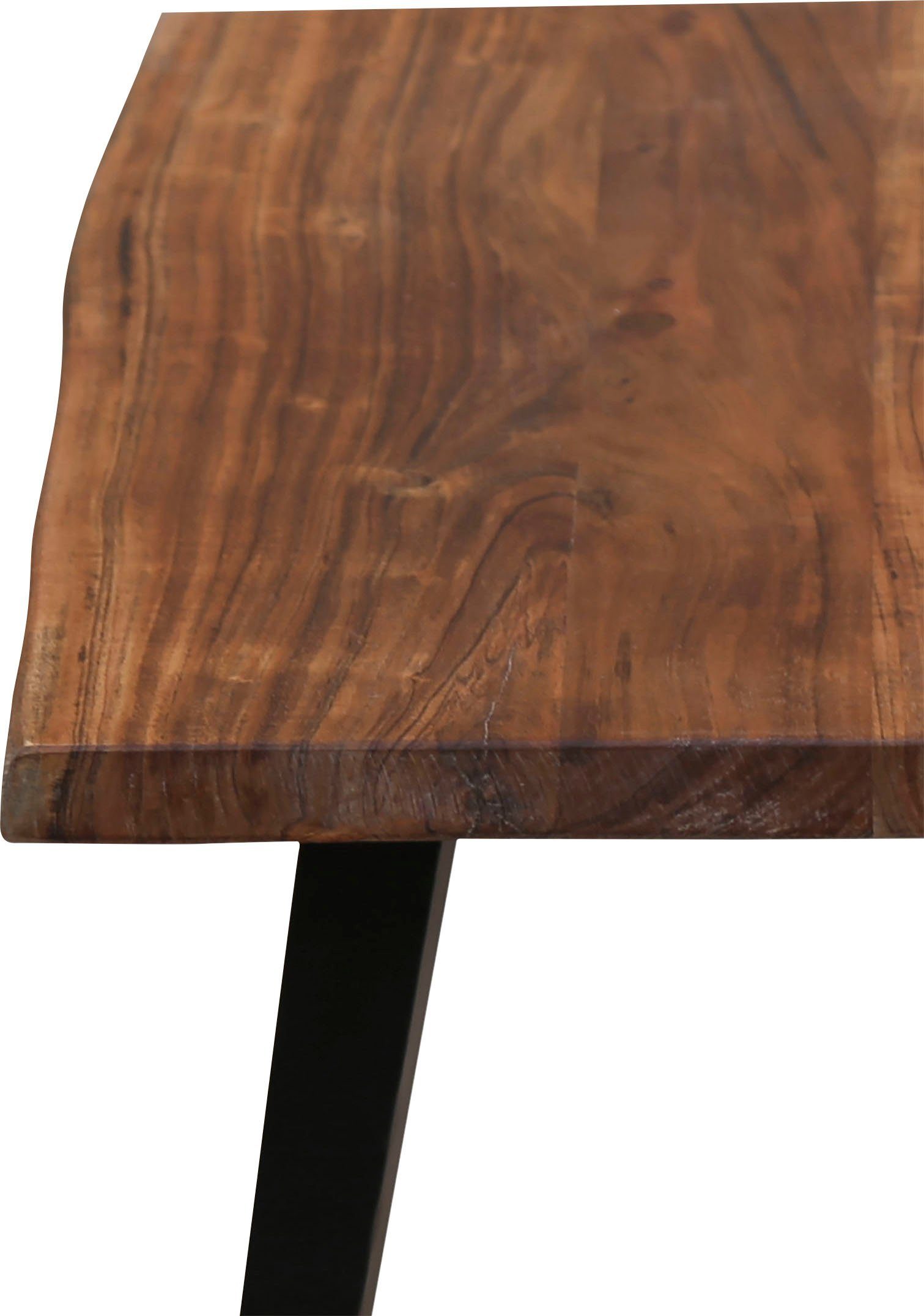 byLIVING Salontafel Caddy Tafelblad met boomstamrand, breedte 110 of 60 cm