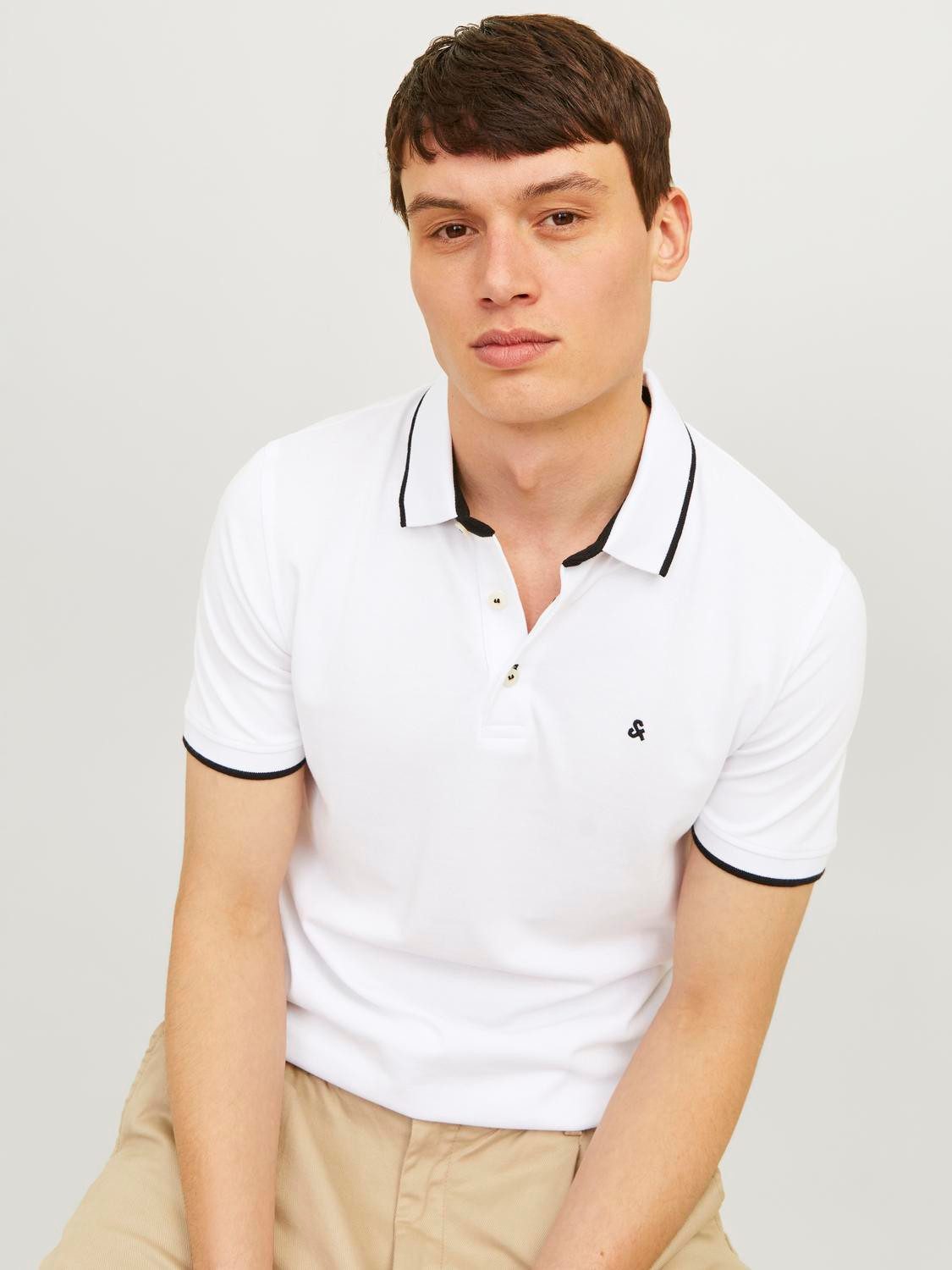 Jack & Jones Poloshirt JJEPAULOS POLO SS 2PK MP NOOS (2-delig, Set van 2)
