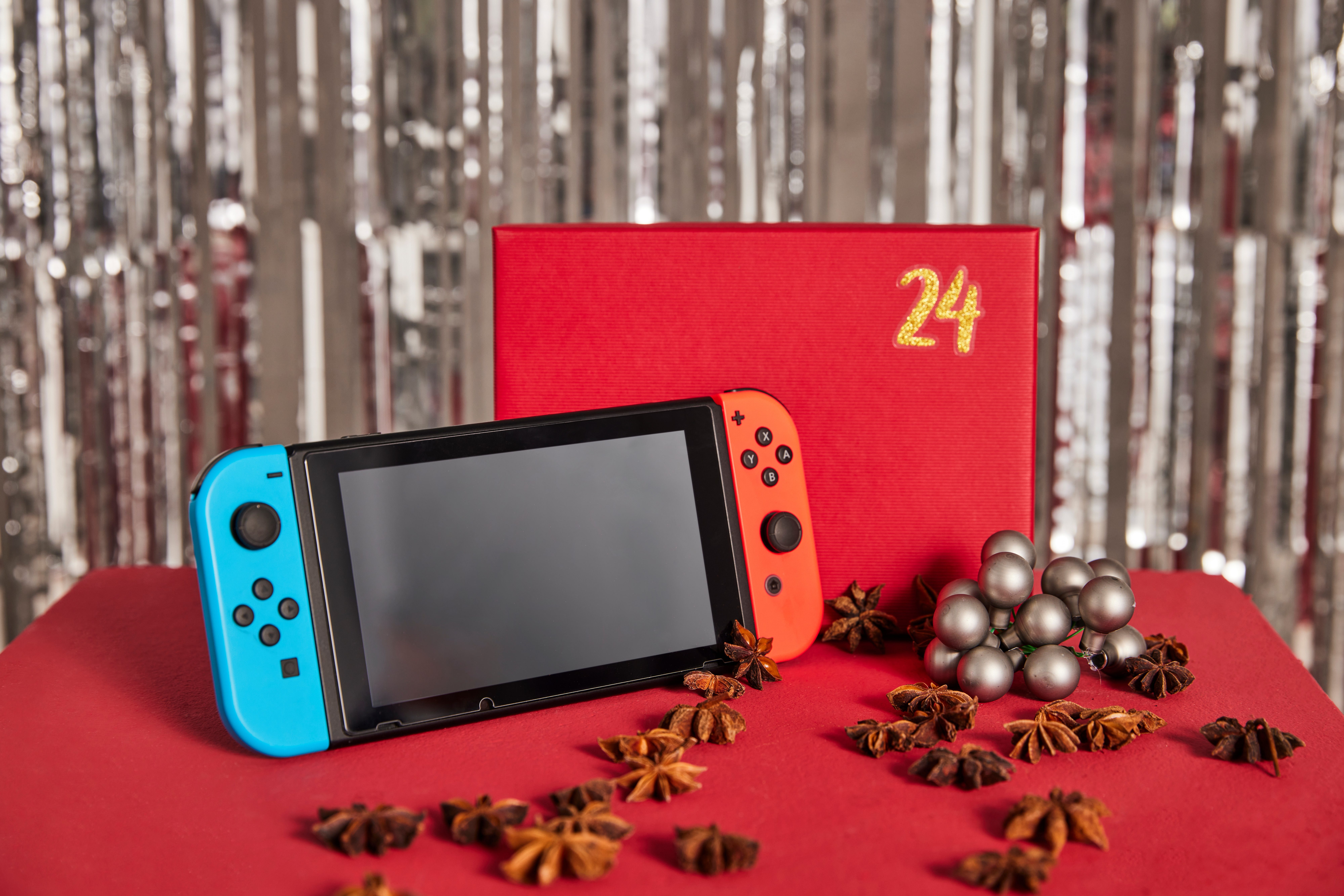 Nintendo Switch Gameconsole Switch neon-rood/neon-blauw