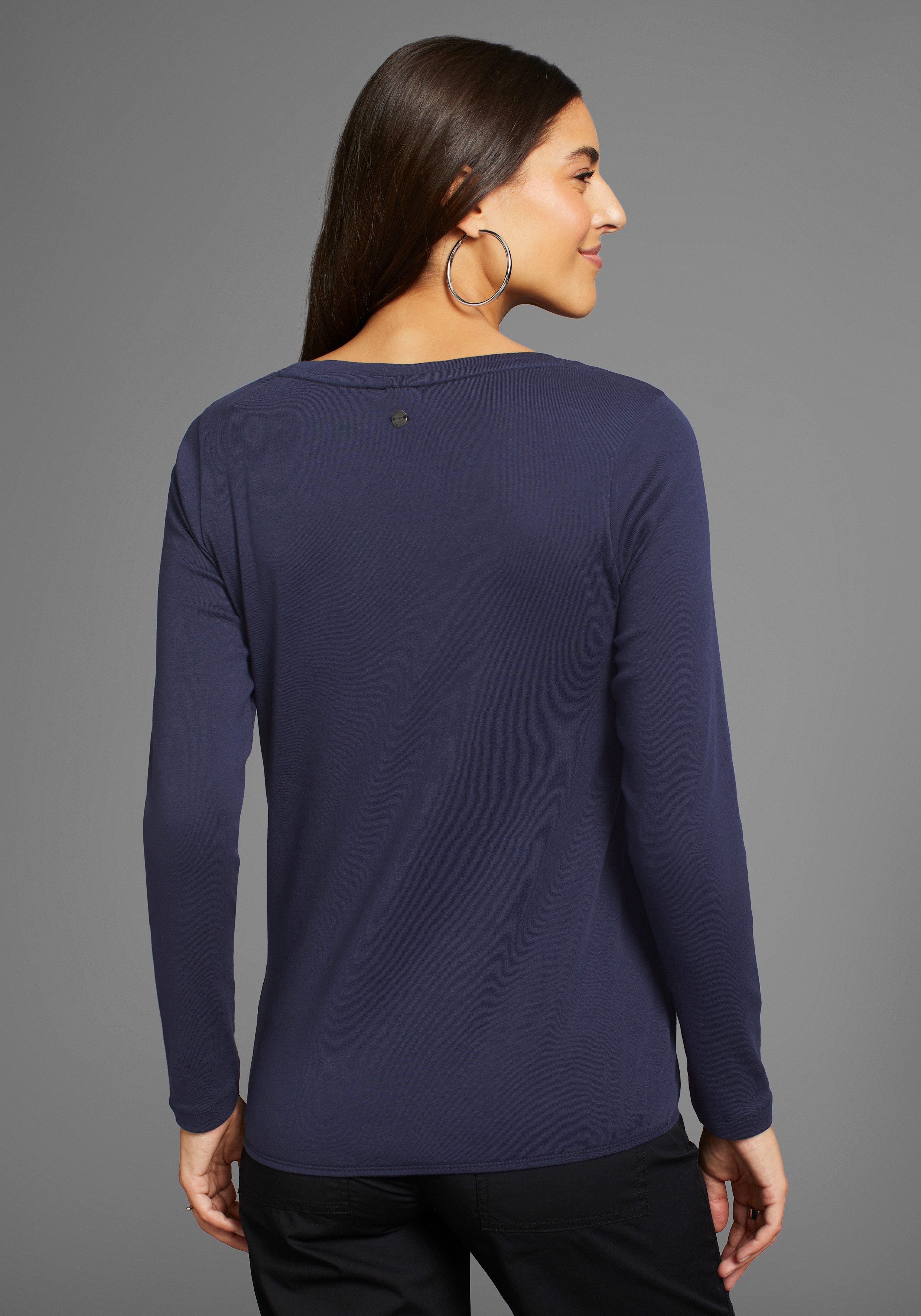 KangaROOS Shirt met lange mouwen met placement-print