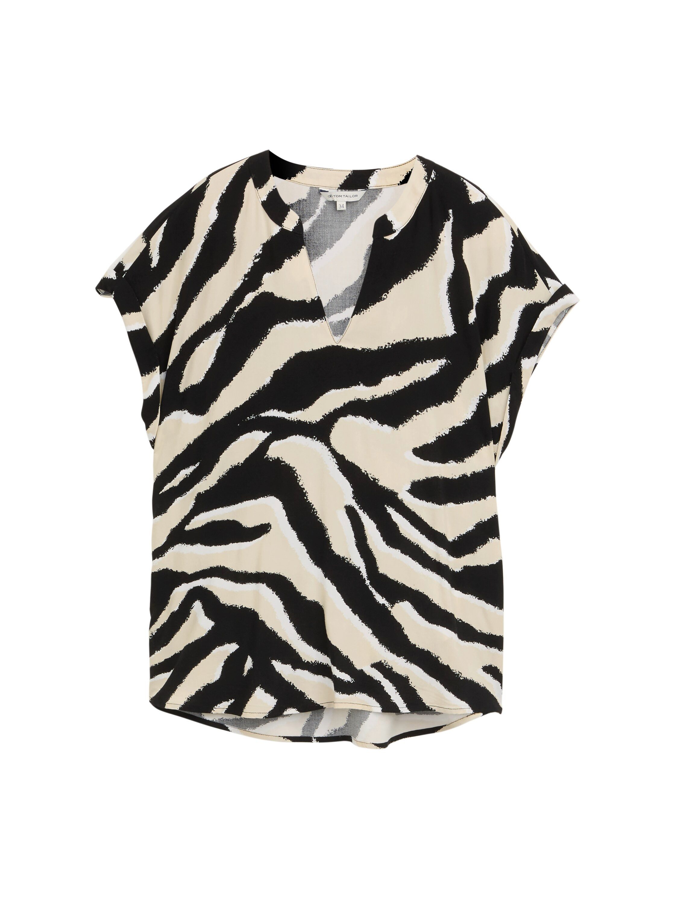 Tom Tailor Blouse met korte mouwen in loose fit