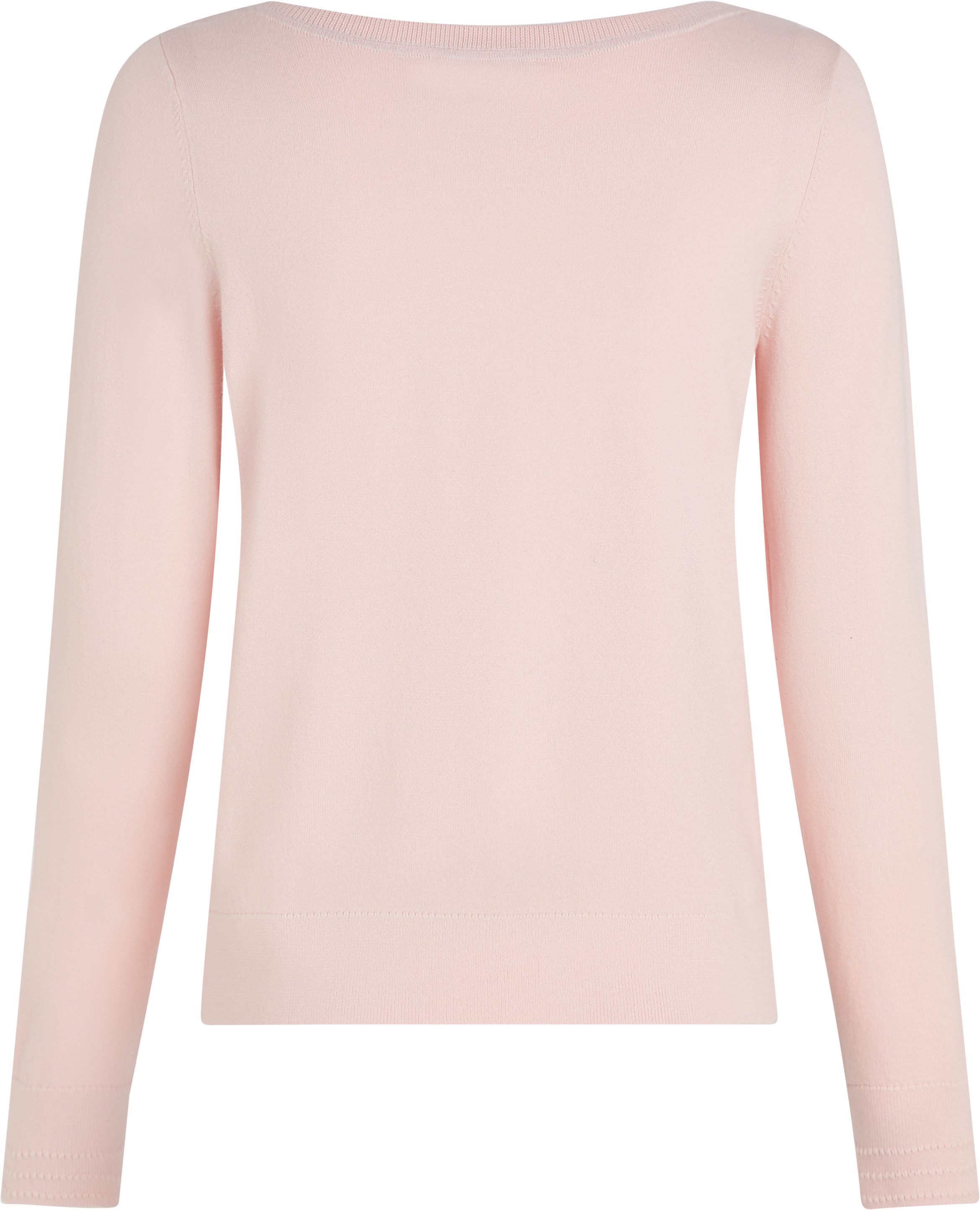 Tommy Hilfiger Gebreide trui CO JERSEY STITCH BOAT-NK SWEATER met tommy hilfiger-merklabel op de mouw