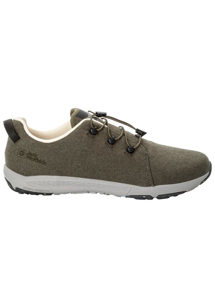 Jack Wolfskin Sneakers SPIRIT WOOL LOW M heren hoge sneakers maat 45 EU groen
