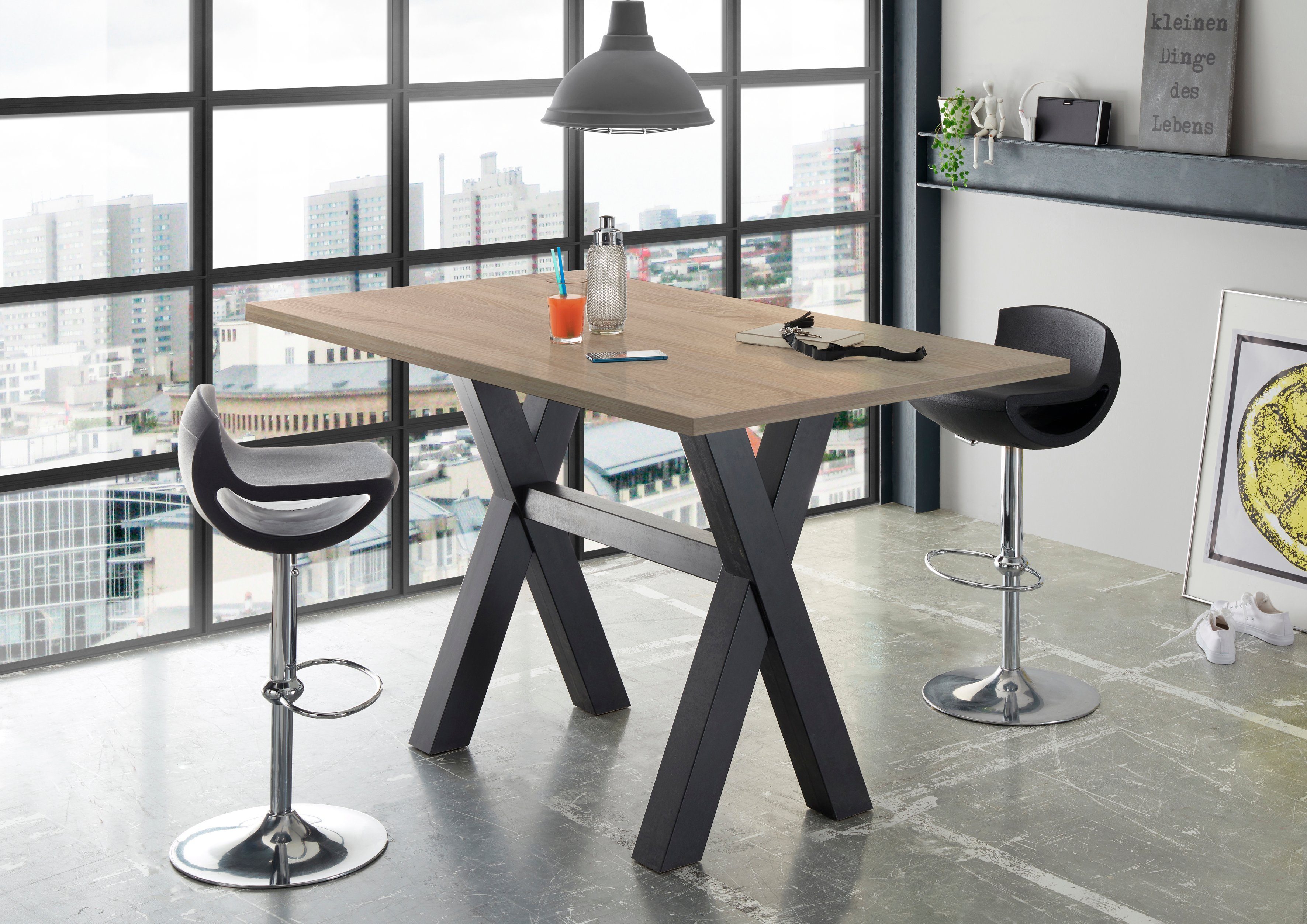Mäusbacher Bartafel Frame in X-model (breedte 120, 140 of 160 cm)