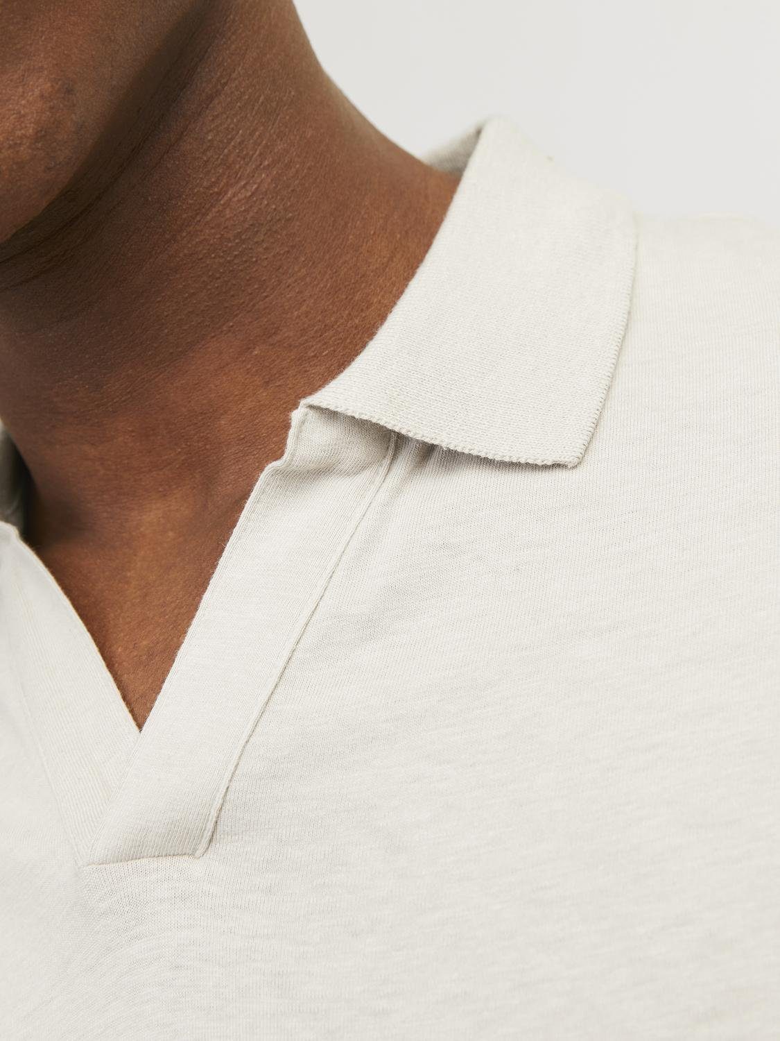 Jack & Jones Poloshirt JJESUMMER LINEN POLO SS LN