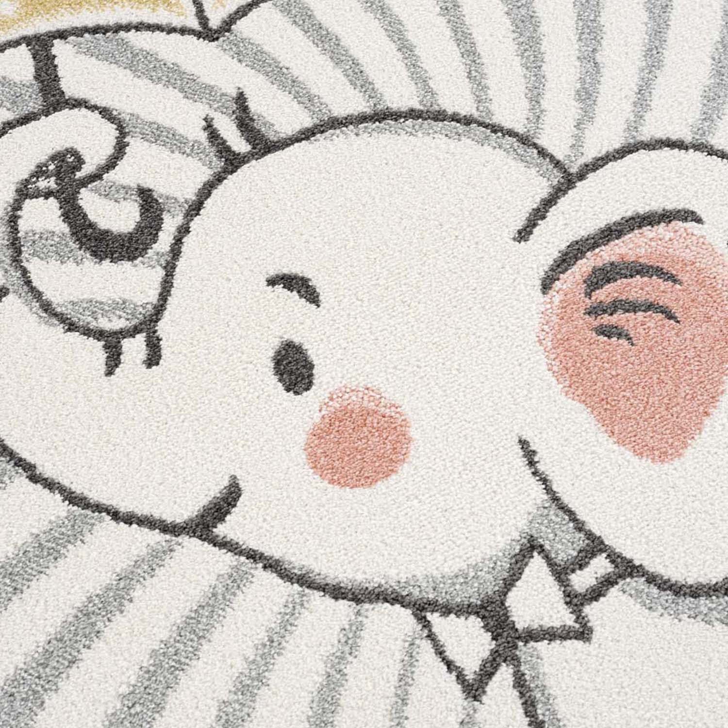 Carpet City Kindervloerkleed Anime9388 Speelkleed, olifant, zachte pool, gemakkelijk in onderhoud, kinderkamer