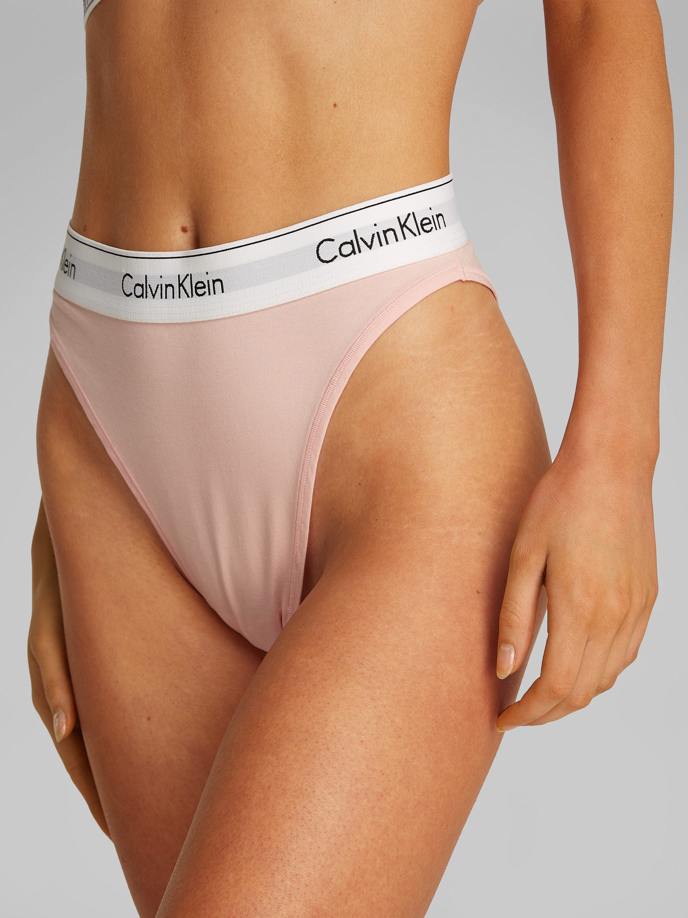 Calvin Klein Slip HIGH LEG TANGA met hoge beenlijn
