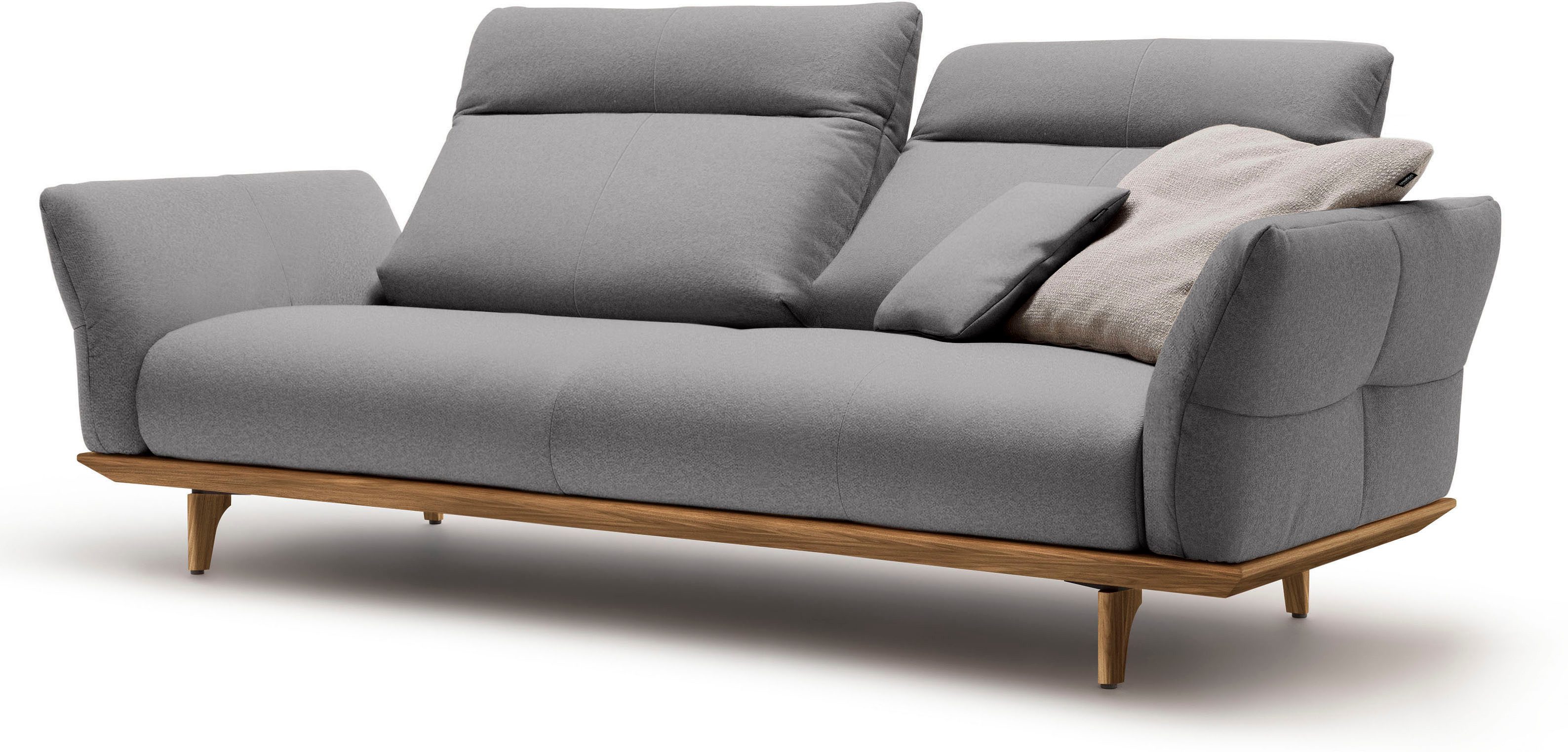 Creation BY ROLF BENZ 3-zitsbank Hs.460 Onderstel in walnotenhout, walnotenhouten poten, breedte 208 cm