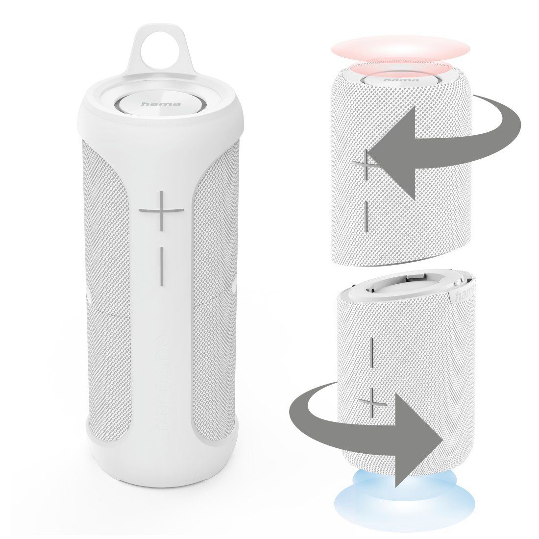 Hama Bluetooth luidspreker Bluetooth-luidspreker waterdicht (2-in-1 scheidbaar, 30W, klein, mobiel)