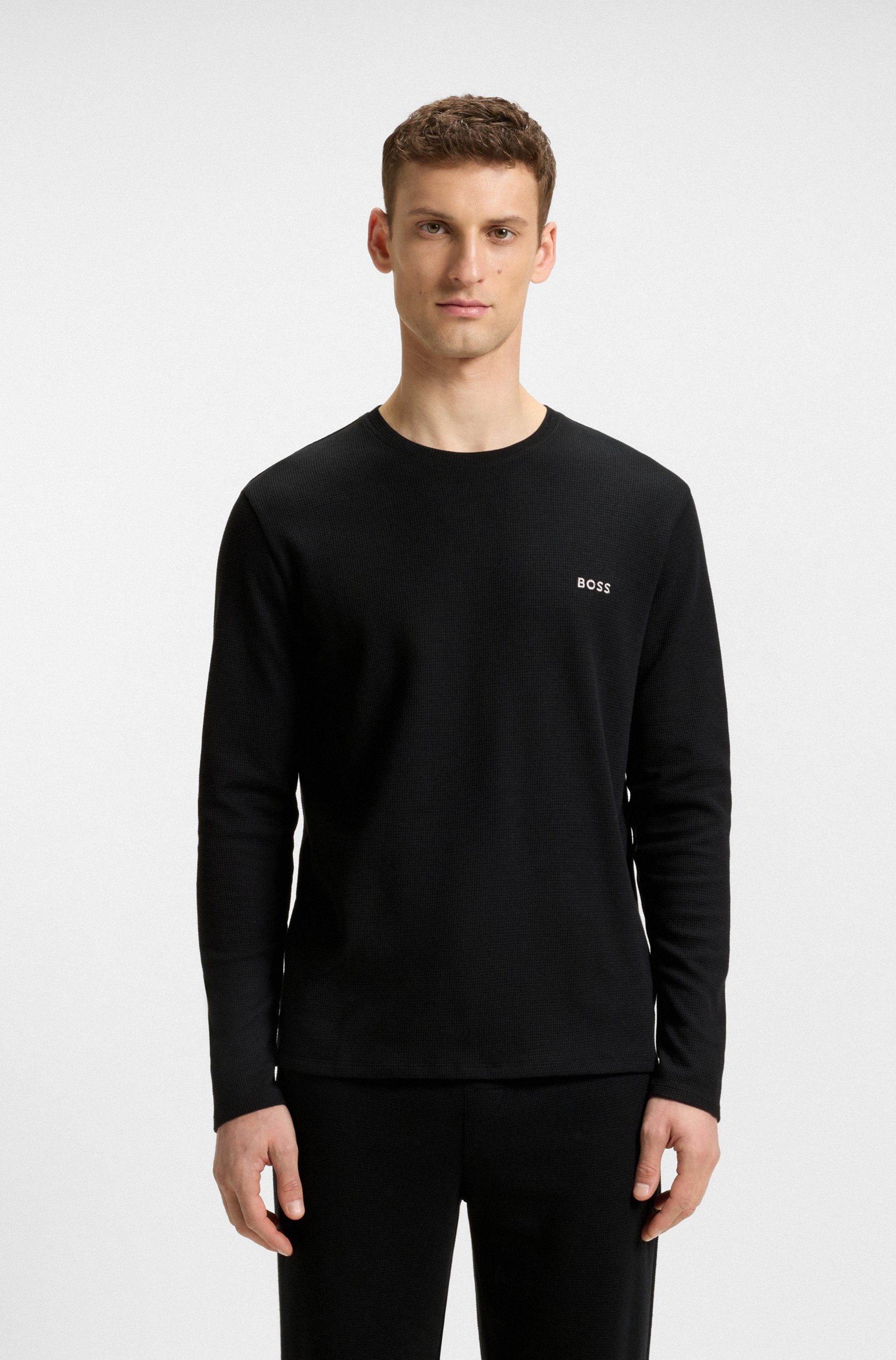BOSS Pyjama top Waffle LS-Shirt