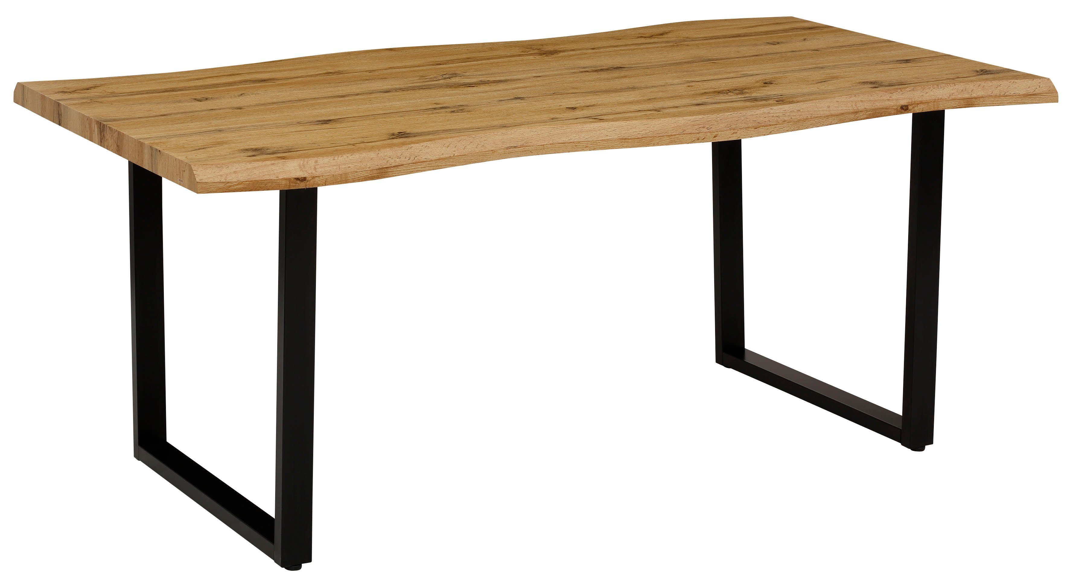 HELA Eettafel GISELLE boomkanttafel, keukentafel, TOPSELLER! OTTOs Choice Sledeframe metaal, industrieel design, 140 - 200 cm breedte, 2 kleuren