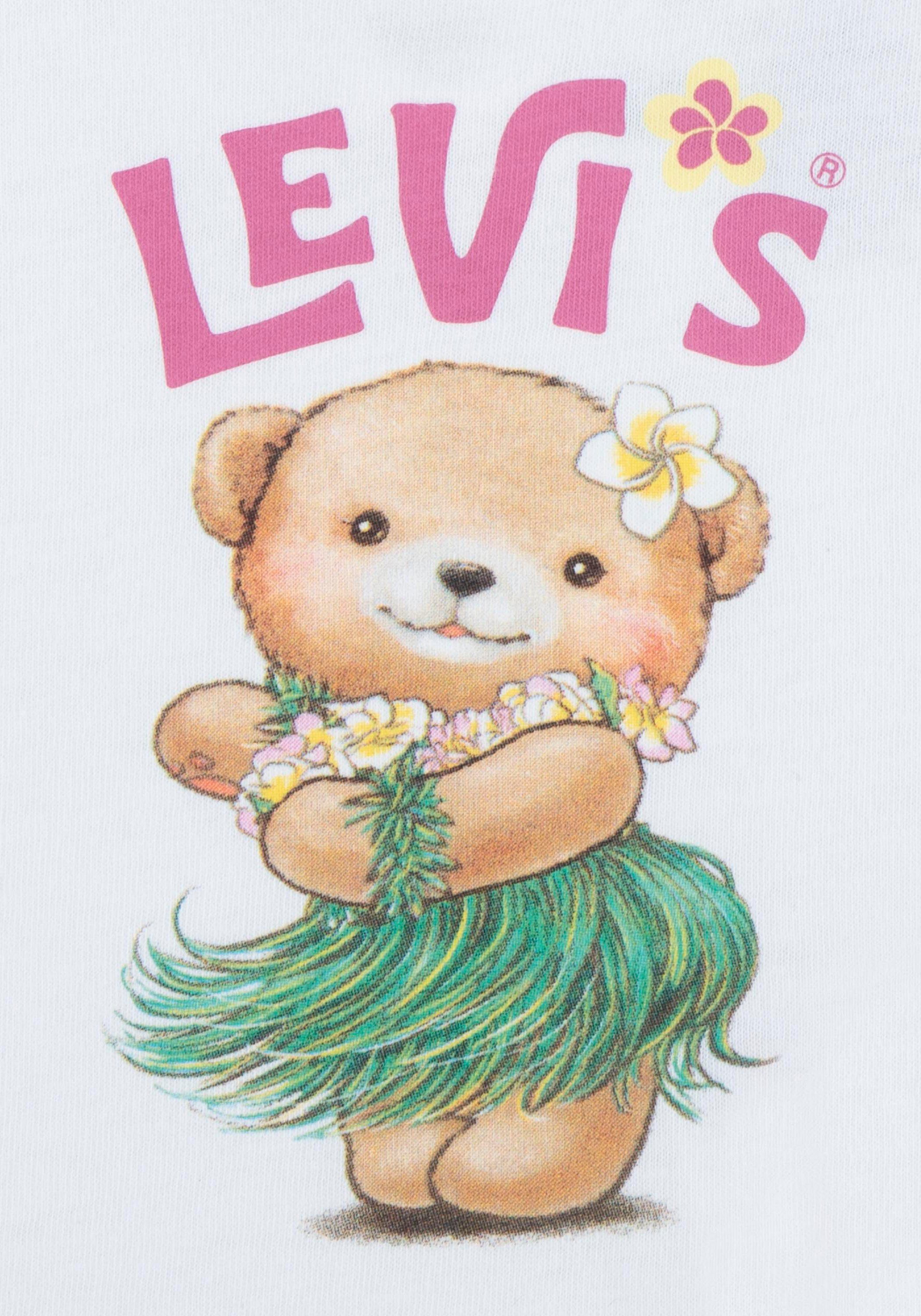 Levi's Kidswear Shirt met print LVG HULA RUFFLE SHOULDER TEE