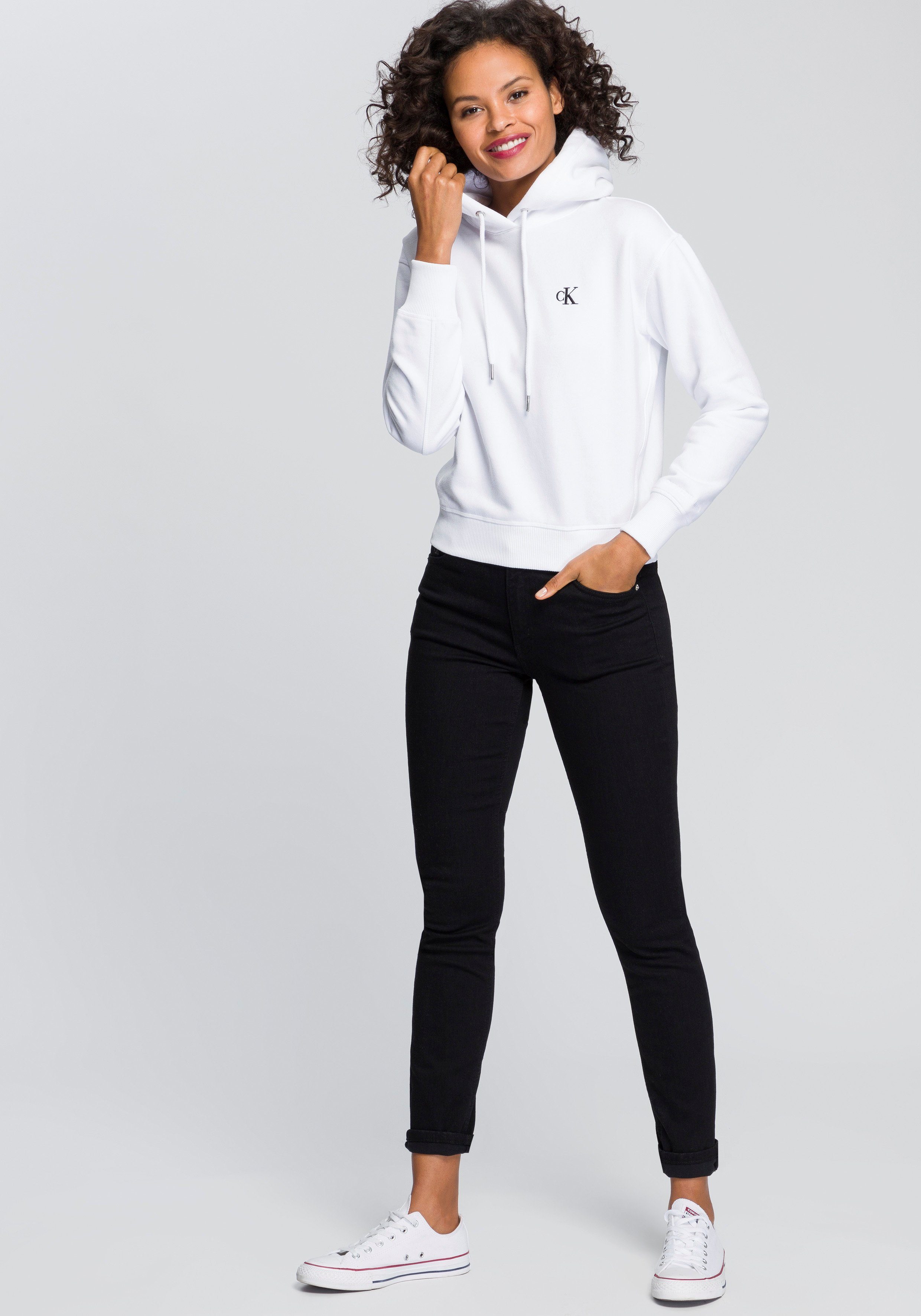 Calvin Klein Hoodie CK EMBROIDERY HD met ck monogram borduursel