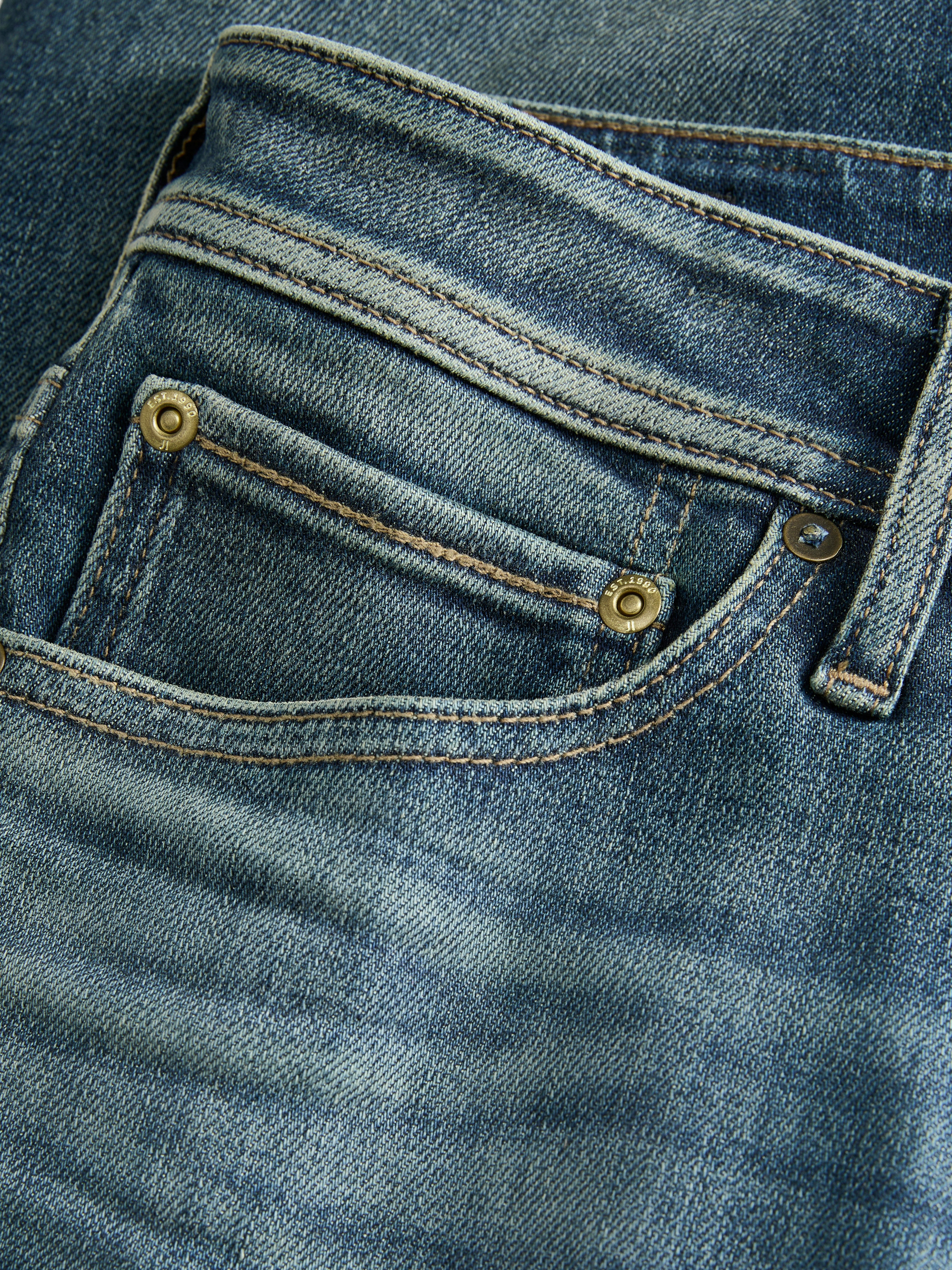Jack & Jones Regular fit jeans JJICLARK met used-look en stretch voor dagelijks gebruik