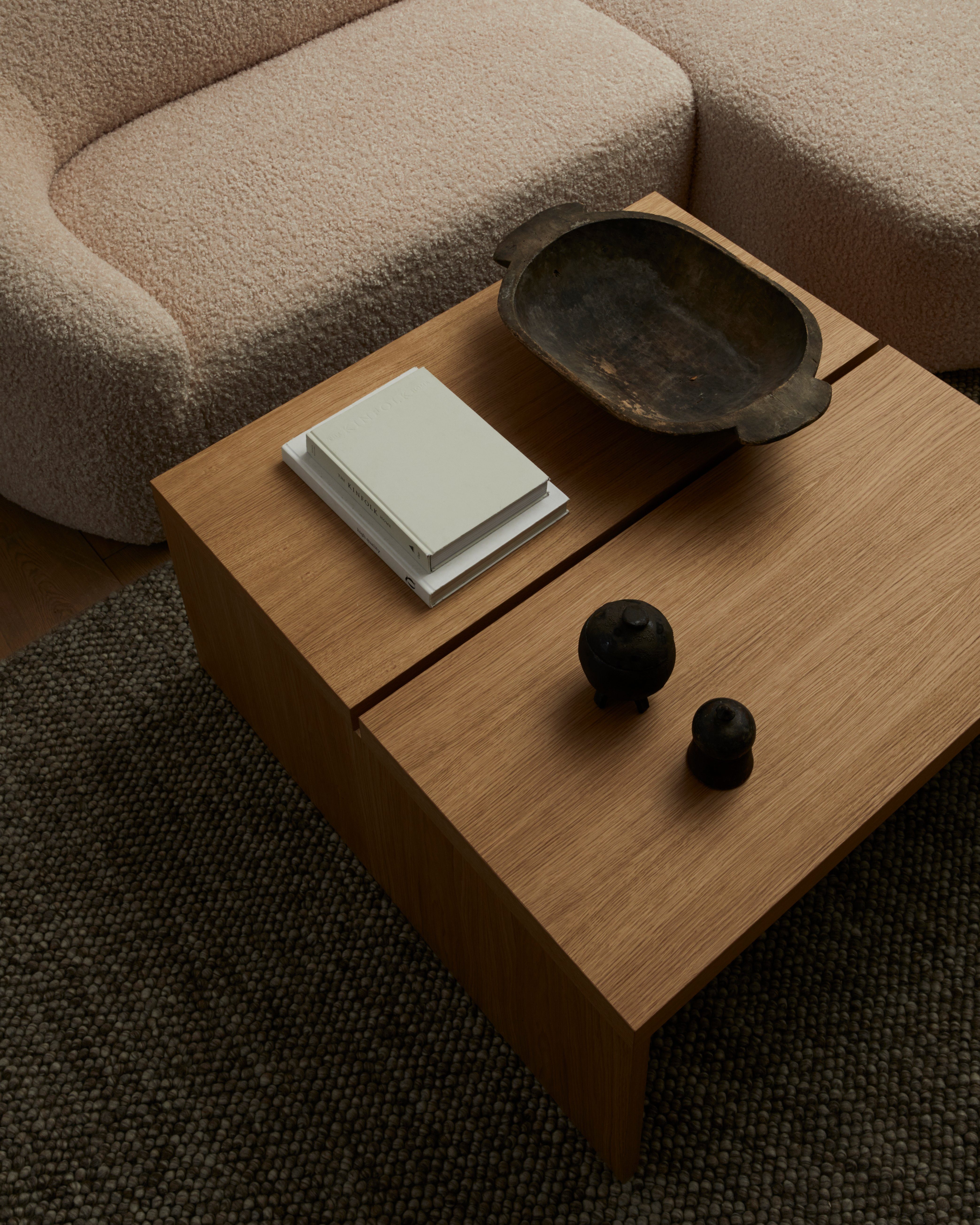LeGer Home by Lena Gercke Wollen kleed Ainhoa, handgeweven, wol uni, wol, handgeweven vloerkleed, woonkamer, slaapkamer, eetkamer