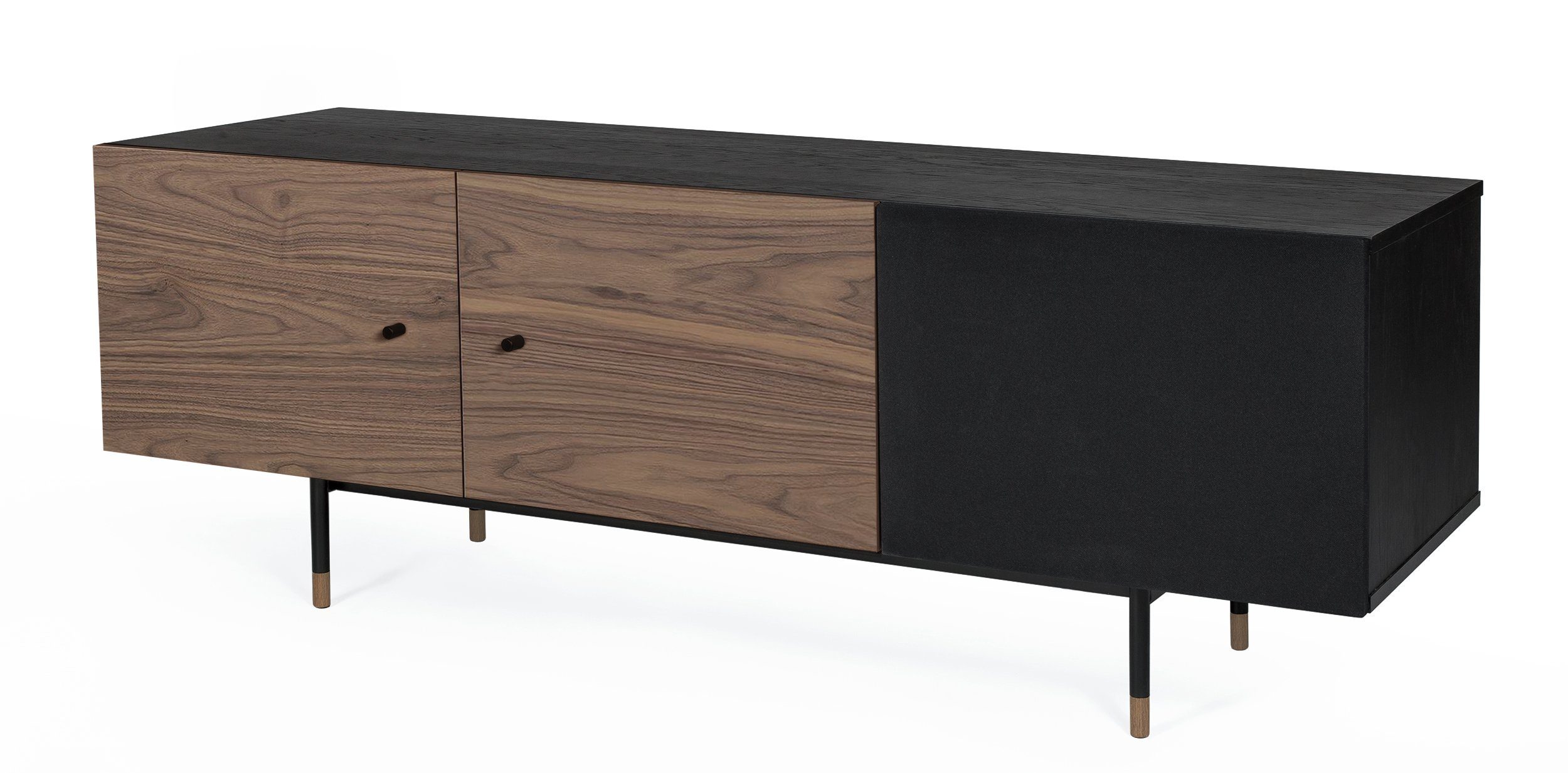 Woodman Kast Houtfineer van walnoot, Scandinavisch design