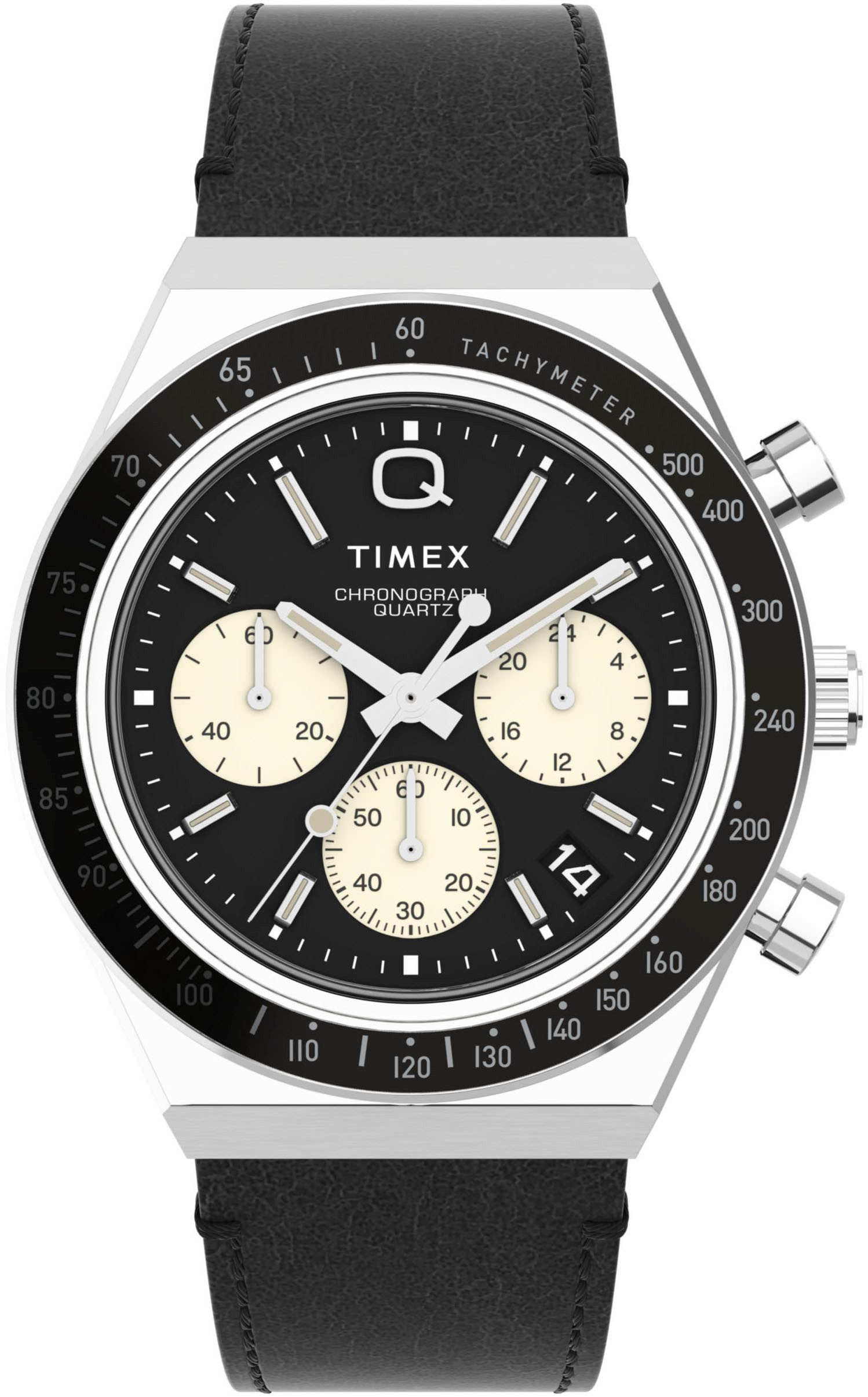 Timex Chronograaf DIVER INSPIRED Quartzhorloge, horloge, herrenuur, datum, lichtgevende wijzers, stopwatchfunctie heren horloges zwart
