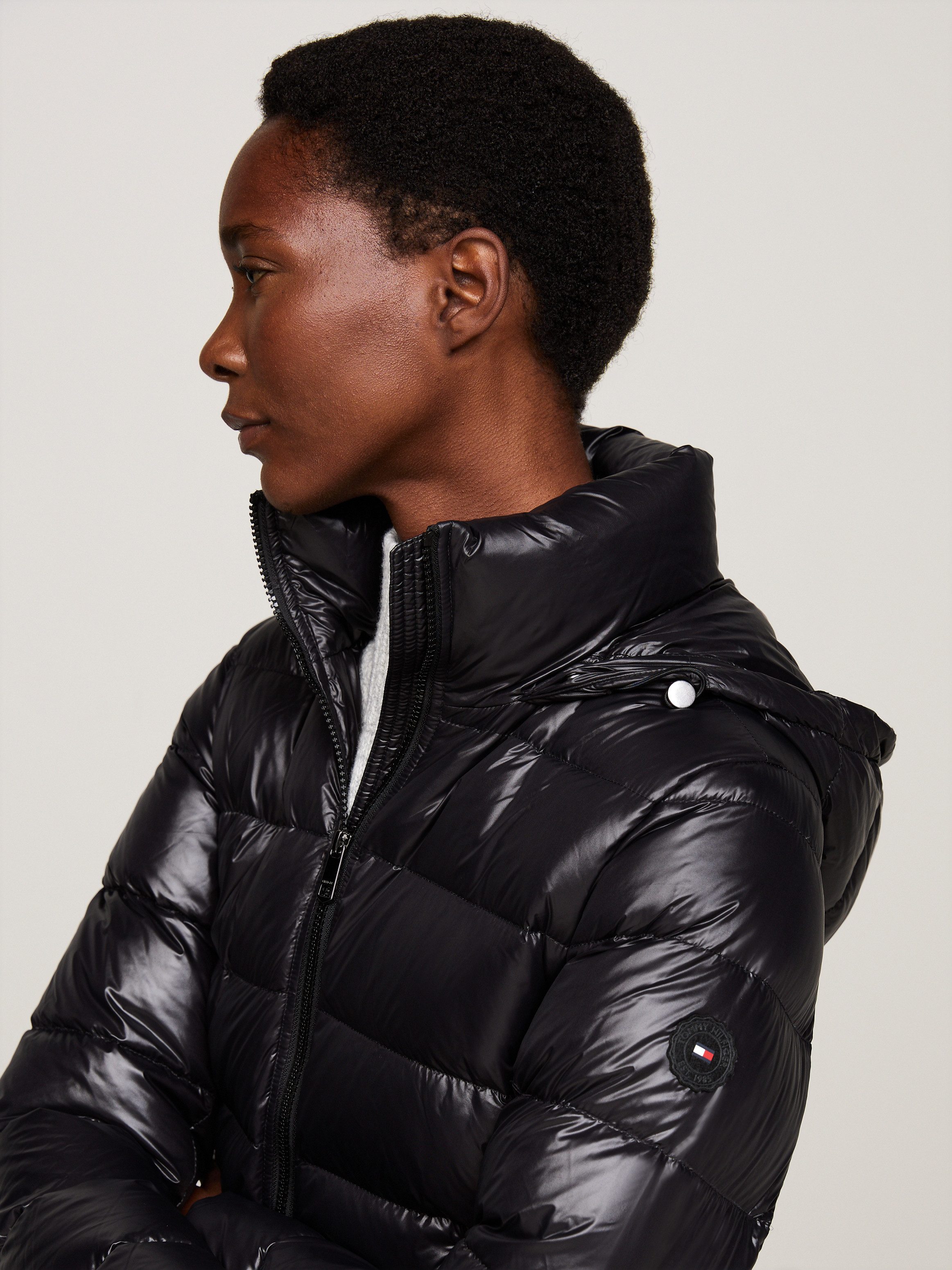 Tommy Hilfiger Gewatteerde jas met gestempeld logo