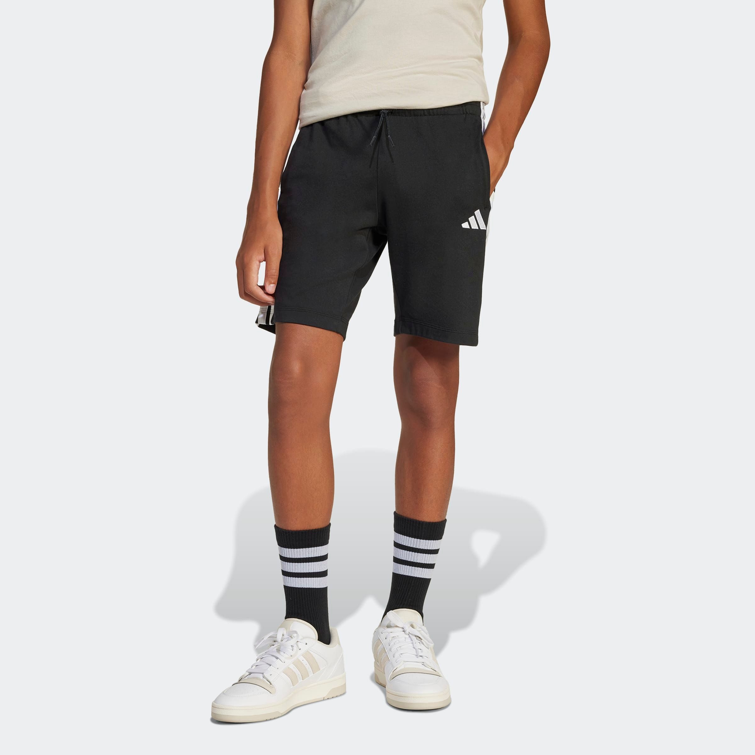 adidas Sportswear Short J 3S KN SH 210 (1-delig) jongens sportshorts maat 128 zwart