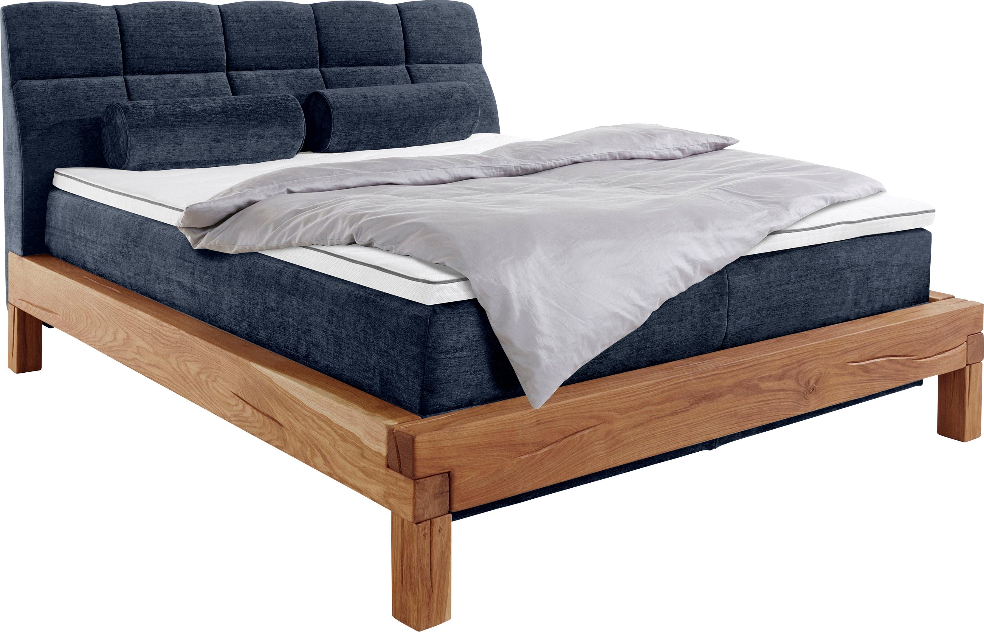 Home affaire Boxspring Villads Ligoppervlak: 160x200 cm van balkeiken, inside-boxspringonderbouw