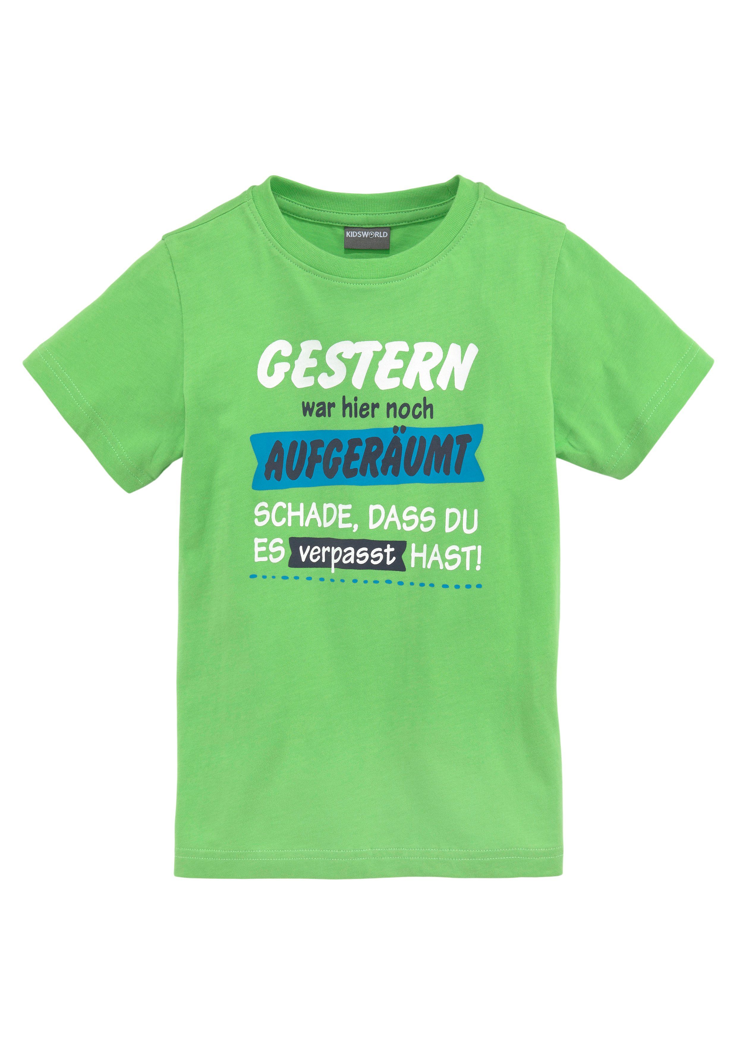 KIDSWORLD T-shirt GISTEREN WAS HET HIER NOG OPGERUIMD...