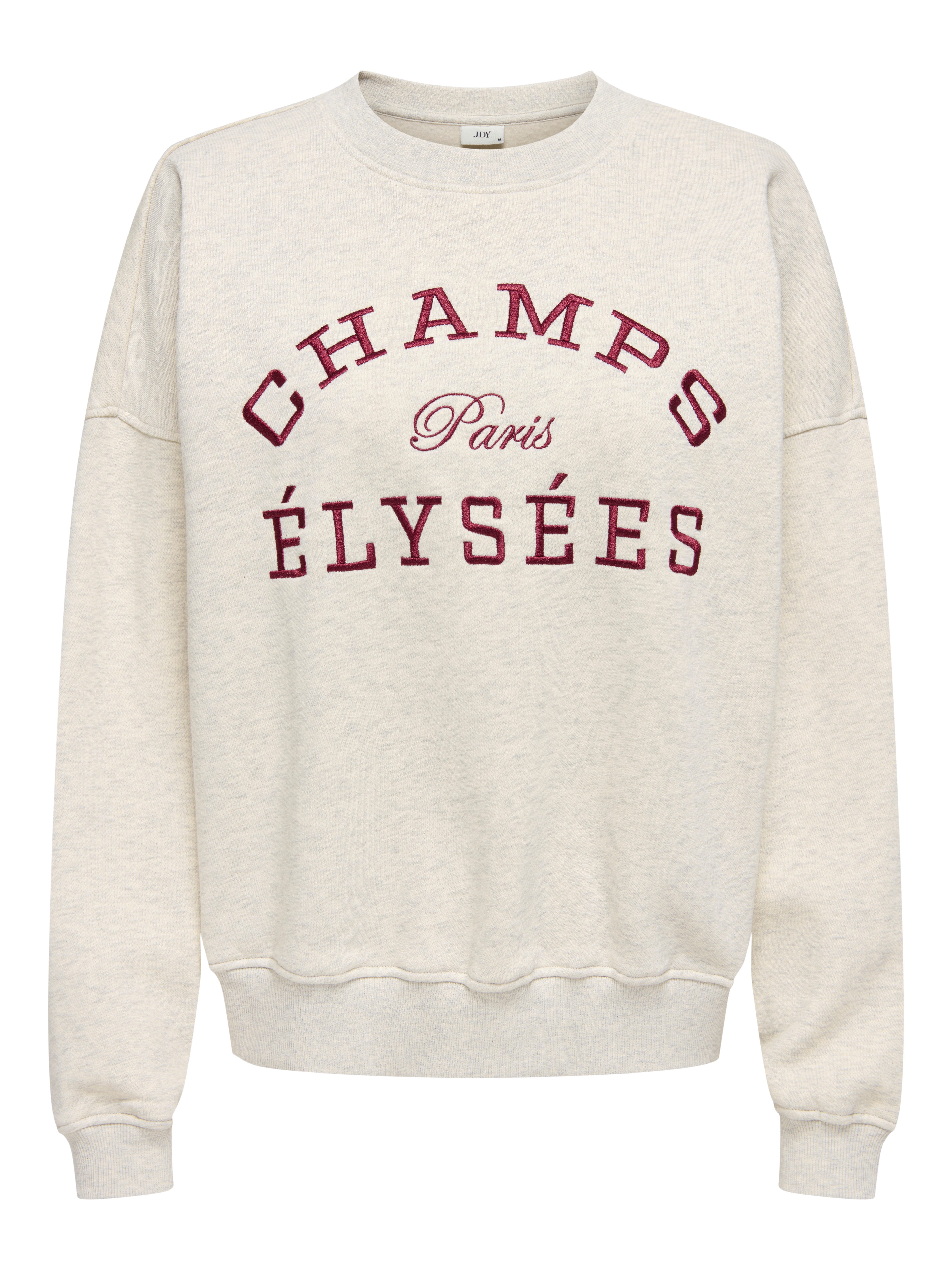 JDY Sweatshirt JDYMESA L/S O-NECK EMB SWEAT JRS NOOS