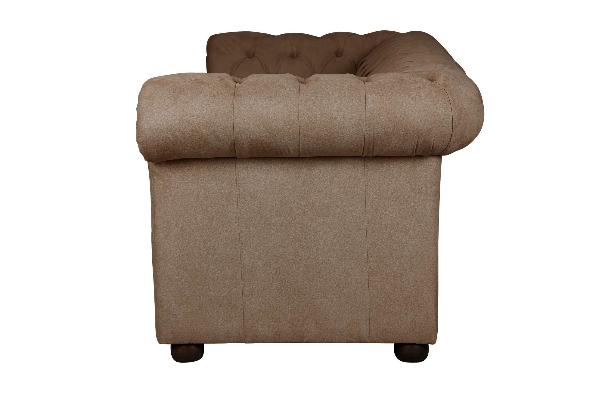 Home affaire 3-zitsbank CHARENTE, optionele slaapbank, Chesterfield-sofa, bedfunctie met edele knoopbevestiging en typische armleuningen, b/d/h 198/89/74 cm