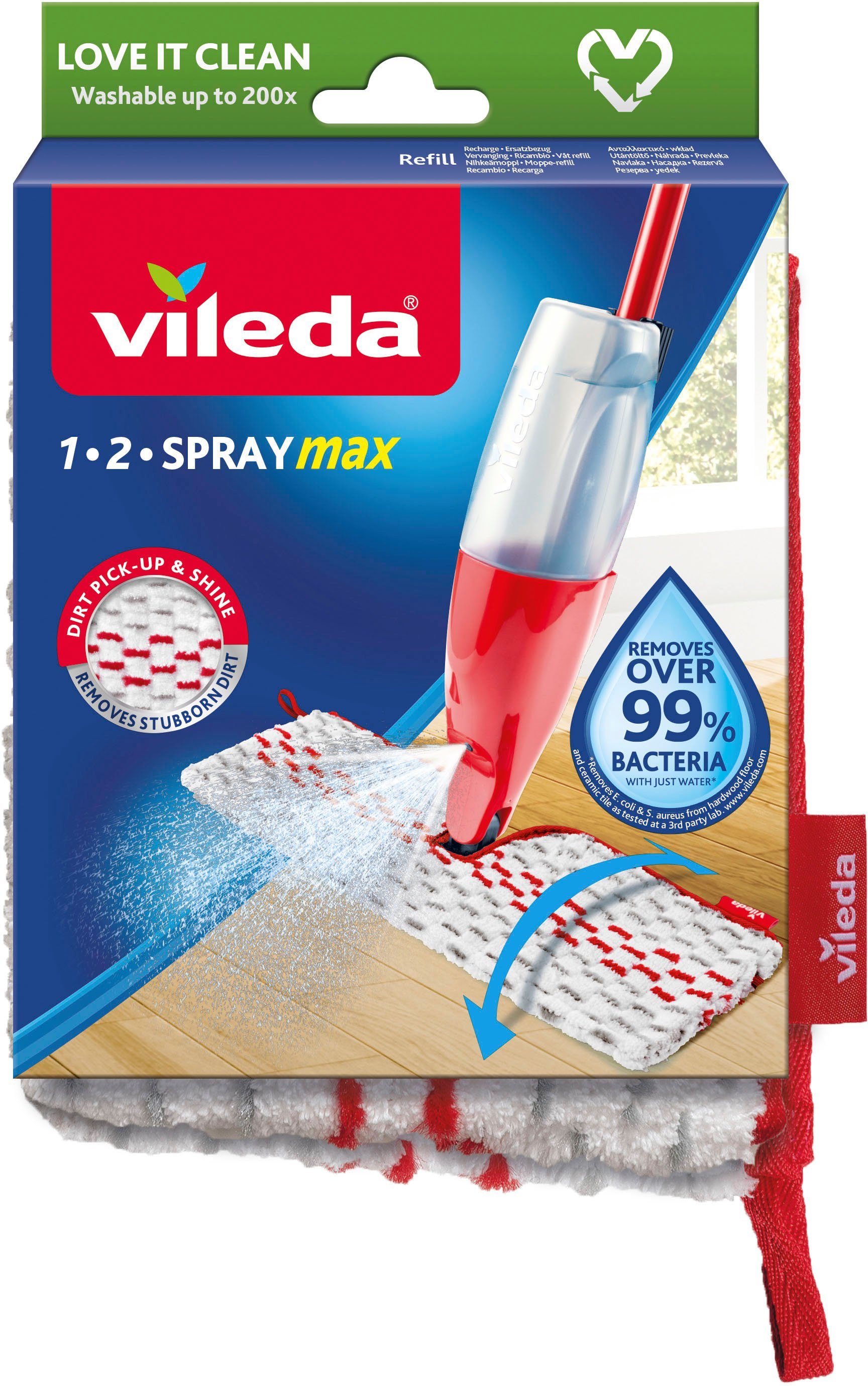 Vileda Dweilovertrek 1·2·SPRAYmax (set, 4 stuks)